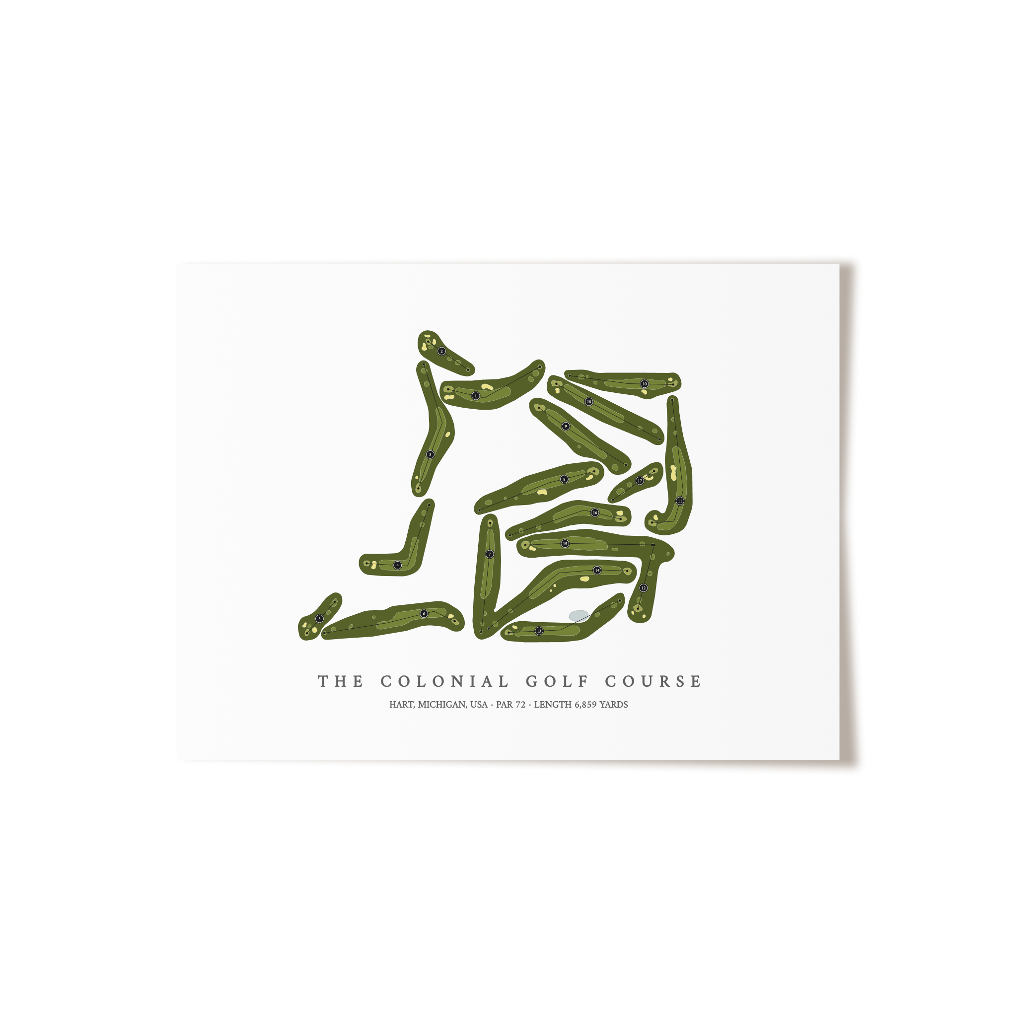 The Colonial Golf Course | Golf Course Print | Unframed