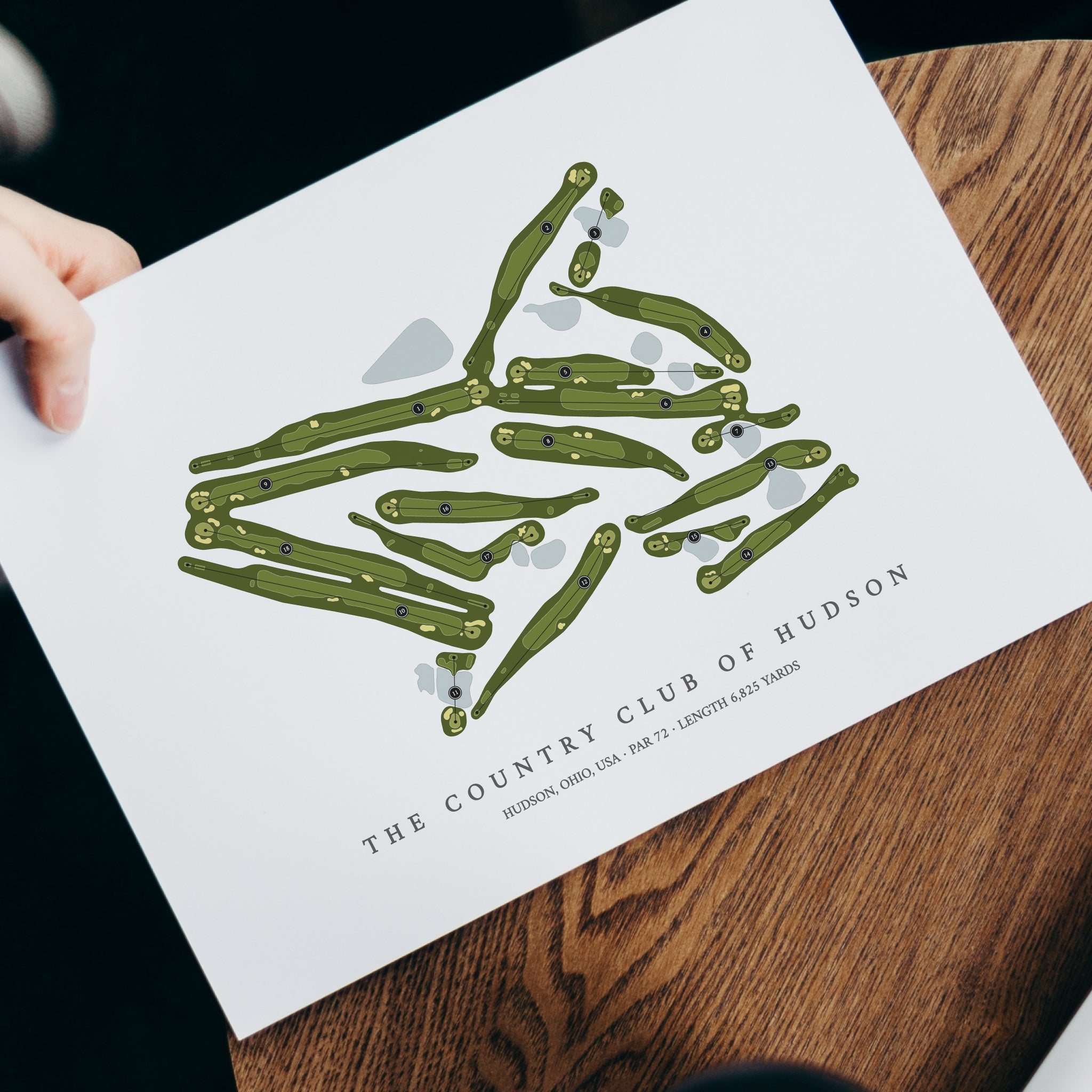 The Country Club of Hudson | Golf Course Print | With Laptop