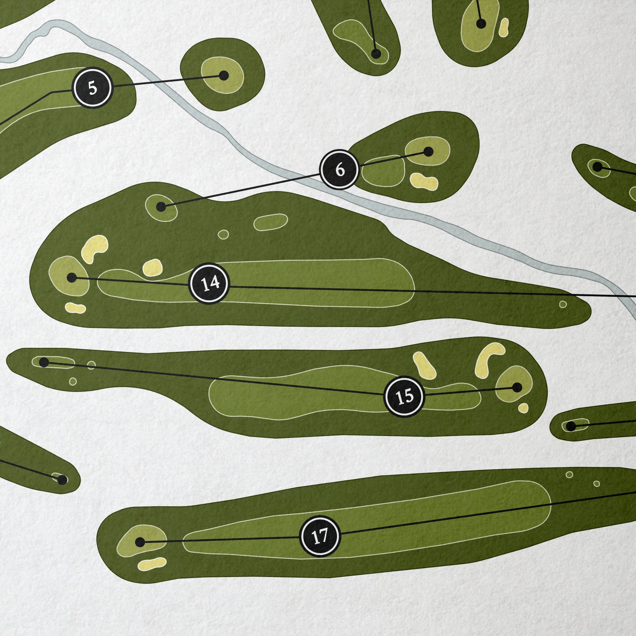 The Country Club of Indianapolis | Golf Course Map | Close Up