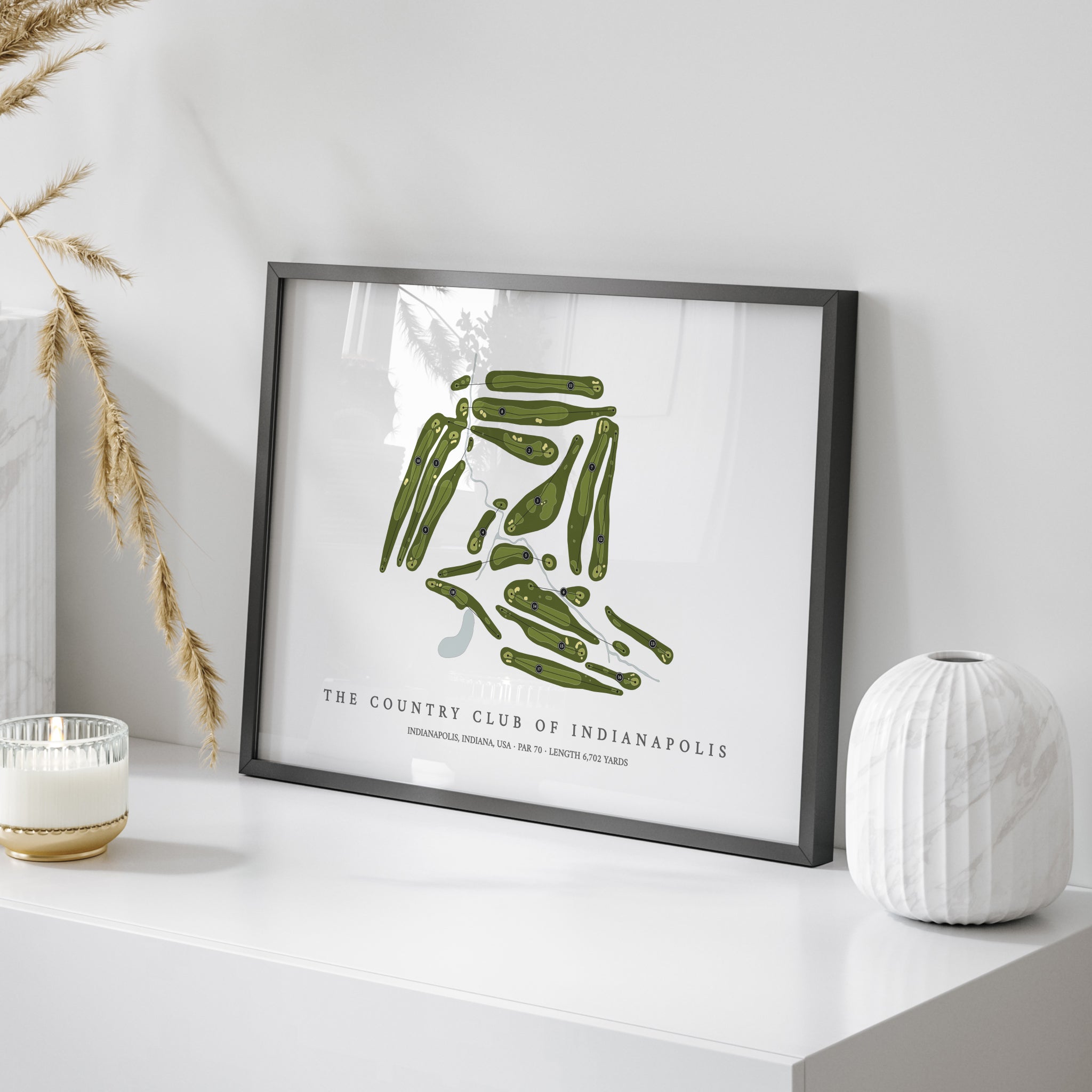 The Country Club of Indianapolis | Golf Course Map | On Table