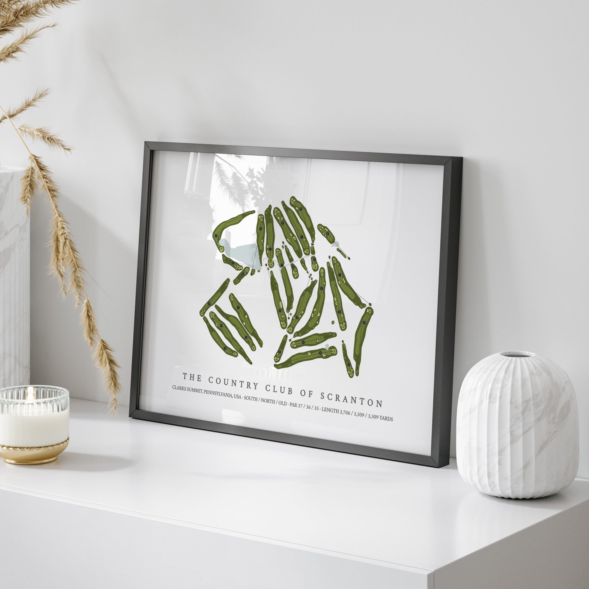 The Country Club of Scranton | Golf Course Map | On+Table