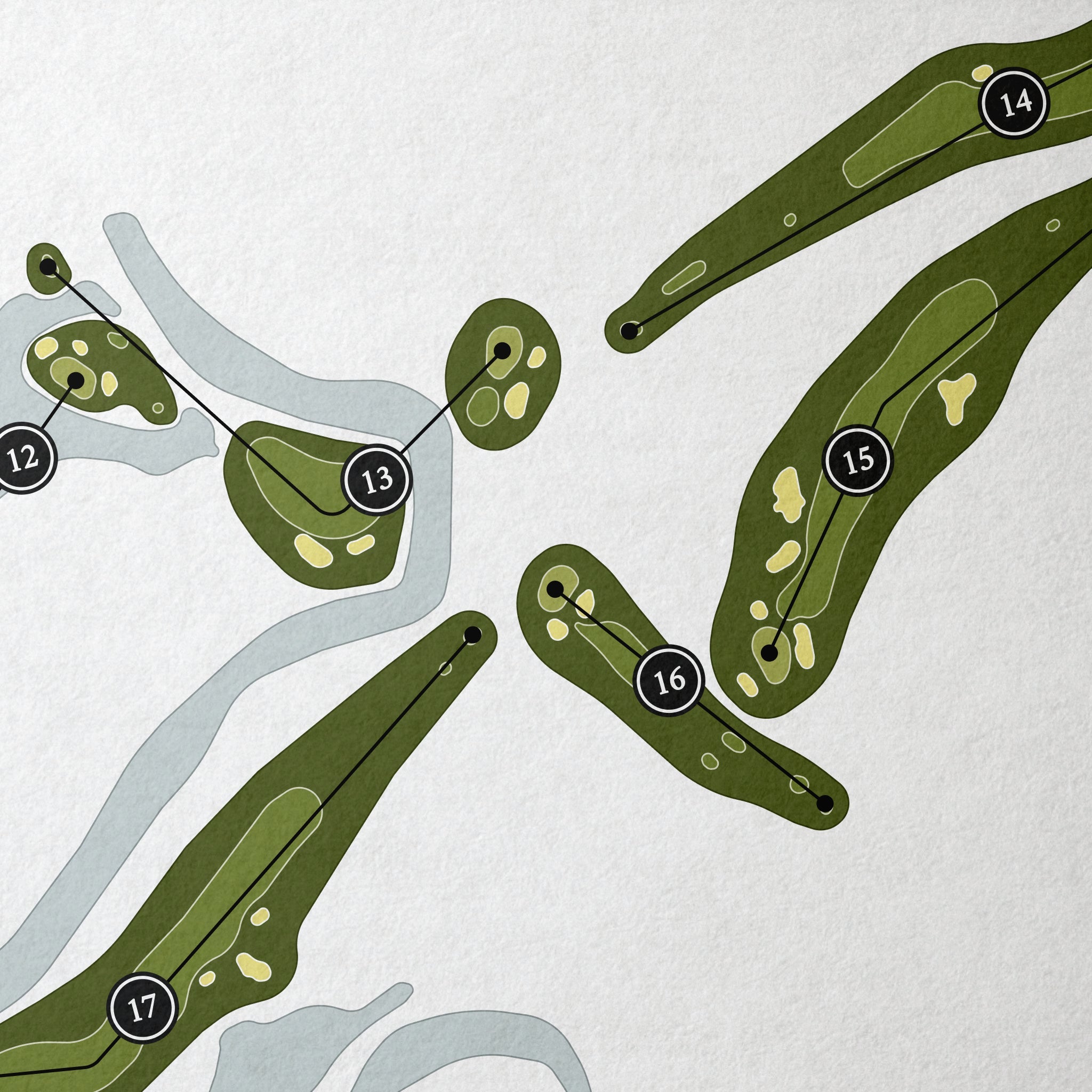 The Country Club of South Carolina | Golf Course Print | Close Up