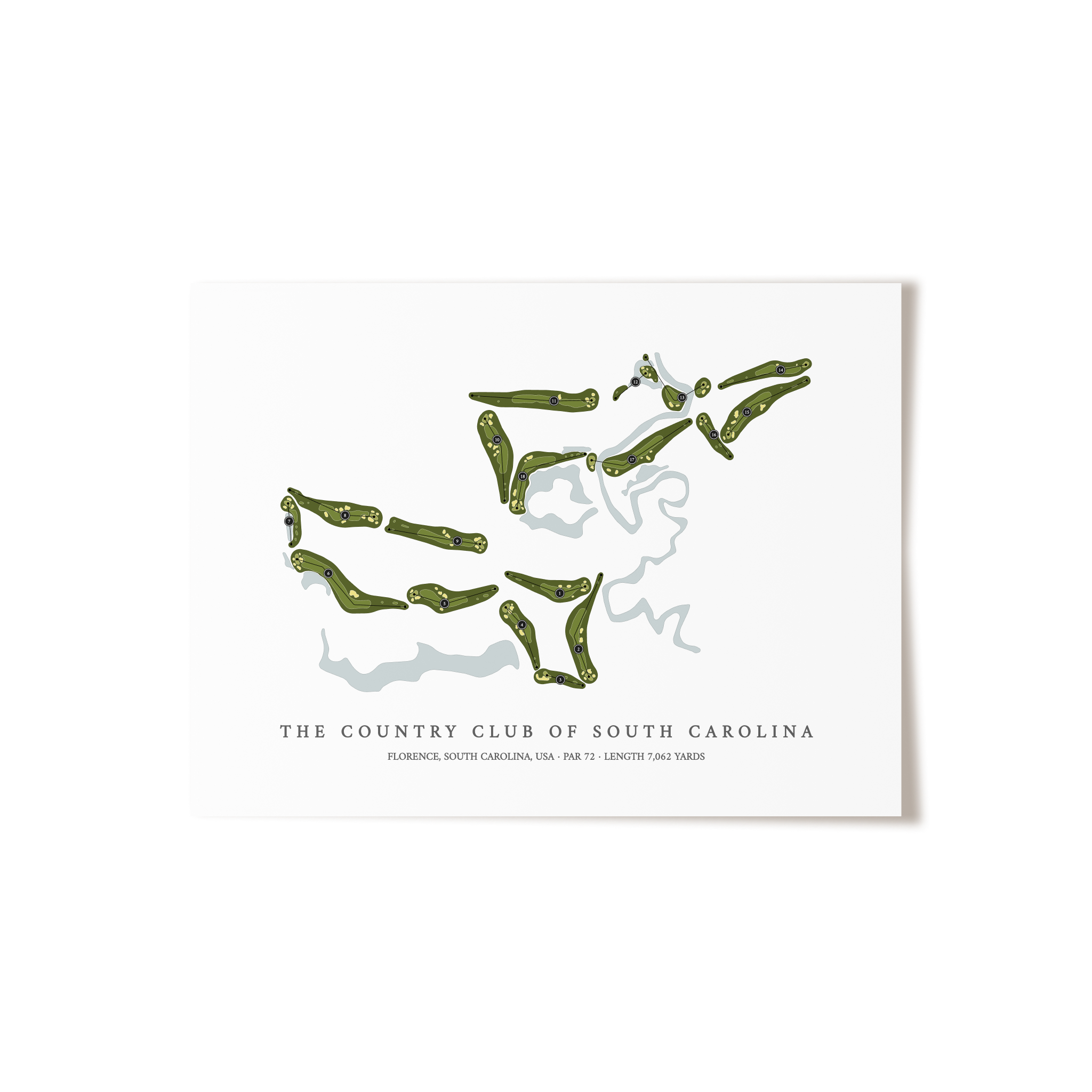 The Country Club of South Carolina | Golf Course Print | Unframed