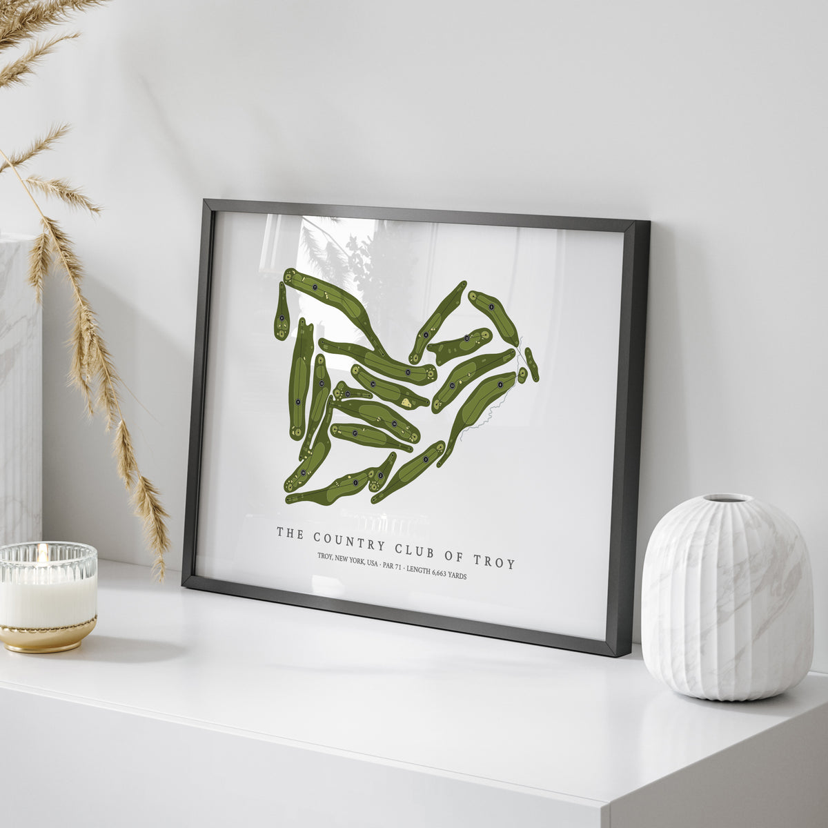 The Country Club of Troy | Golf Course Map | On Table