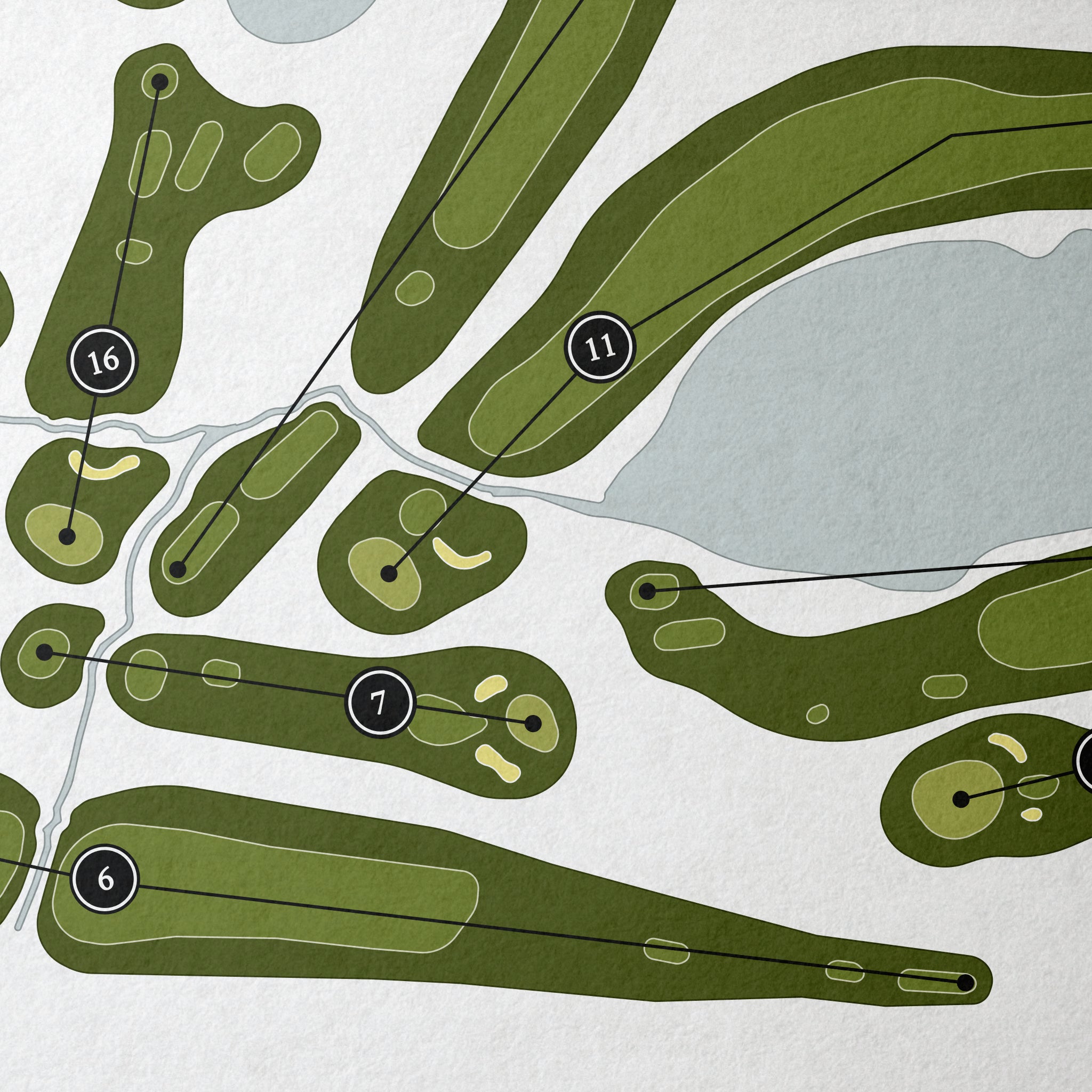 The Crossings | Golf Course Map | Close+Up