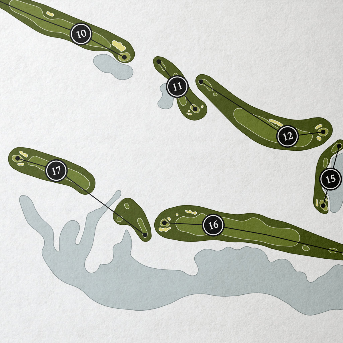 The Currituck Club | Golf Course Print | Close Up