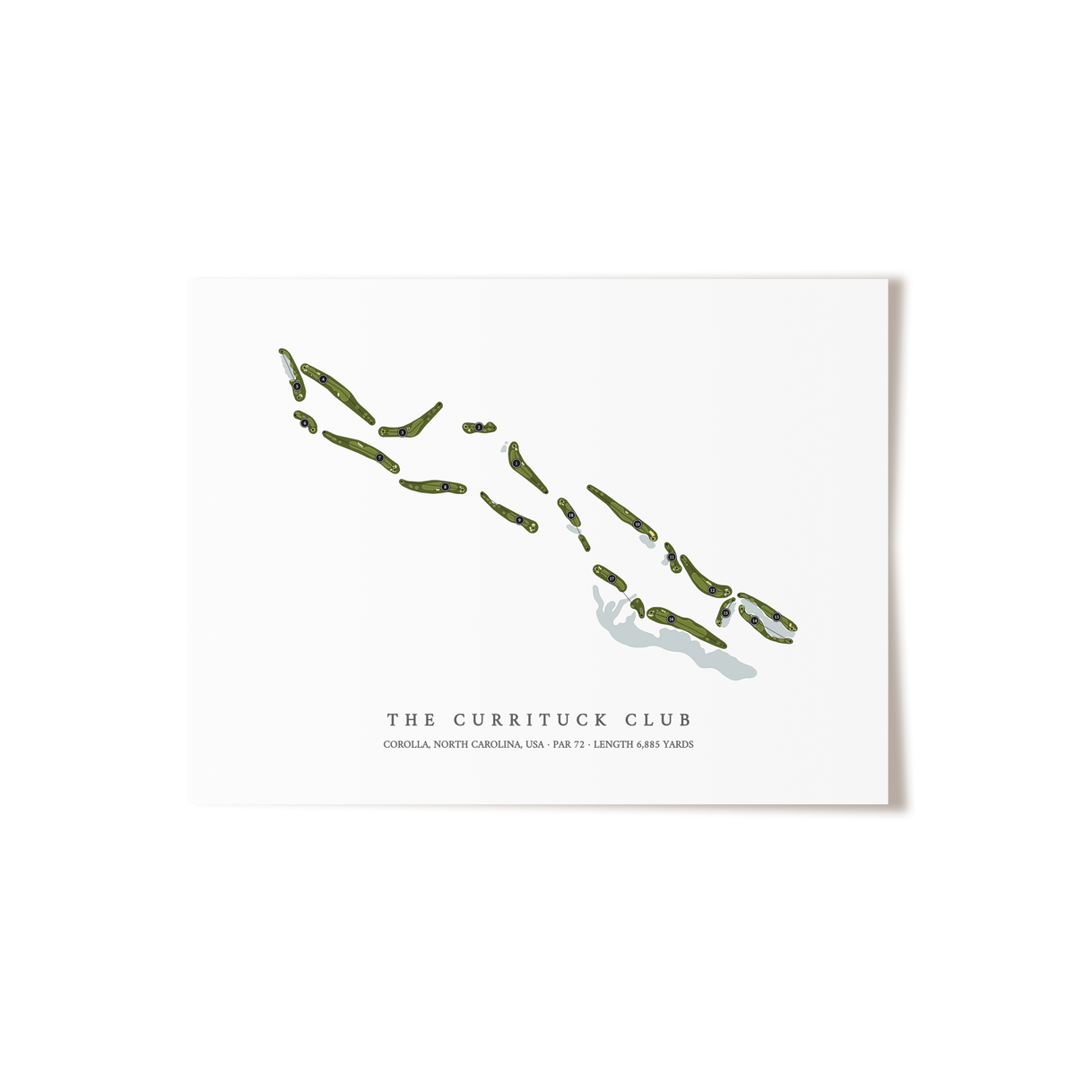 The Currituck Club | Golf Course Print | Unframed