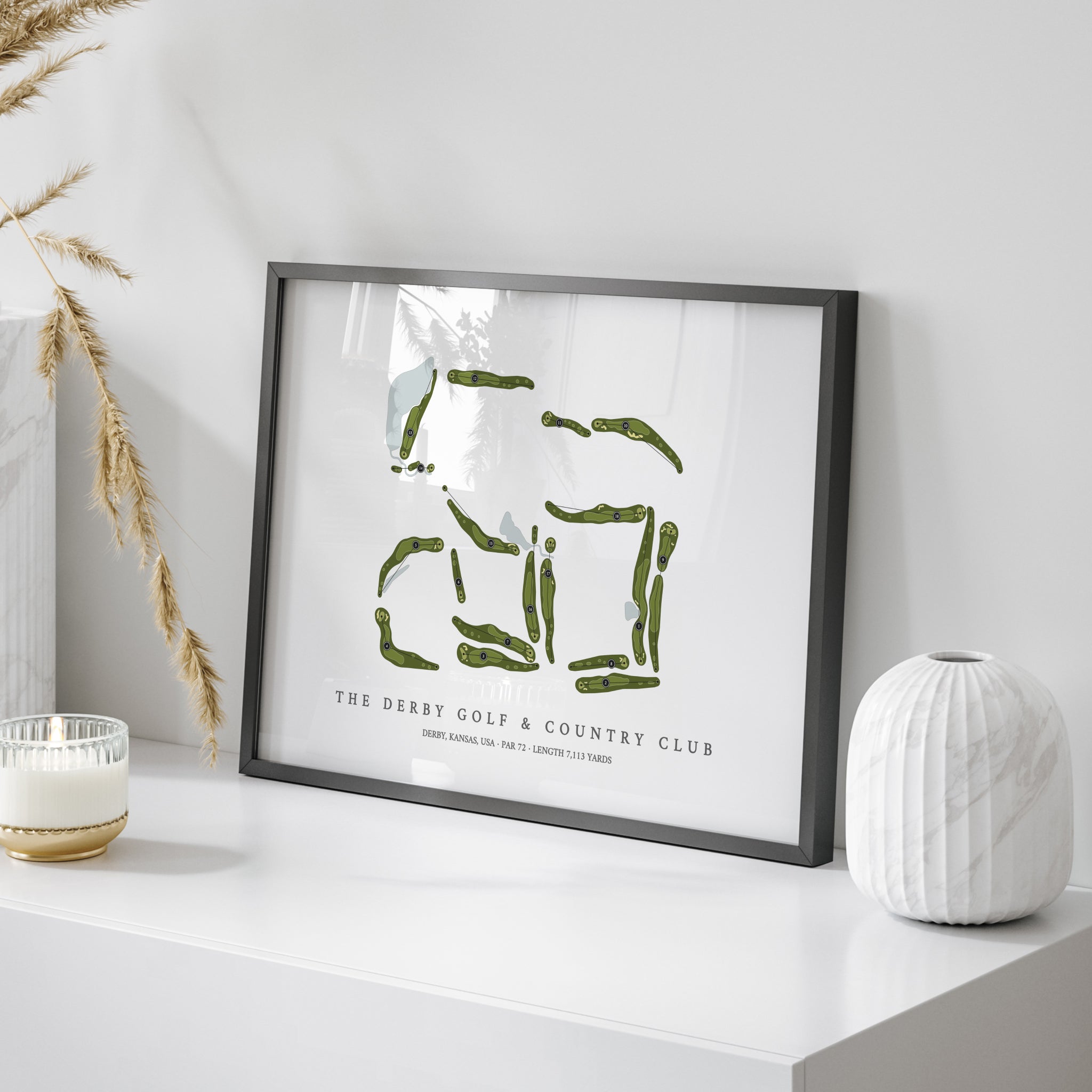 The Derby Golf & Country Club | Golf Course Map | On Table
