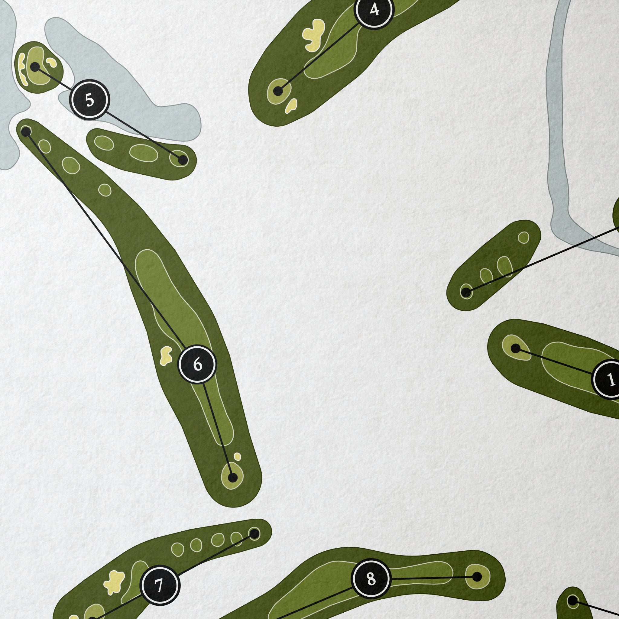 The Duke at Rancho El Dorado | Golf Course Map | Close Up