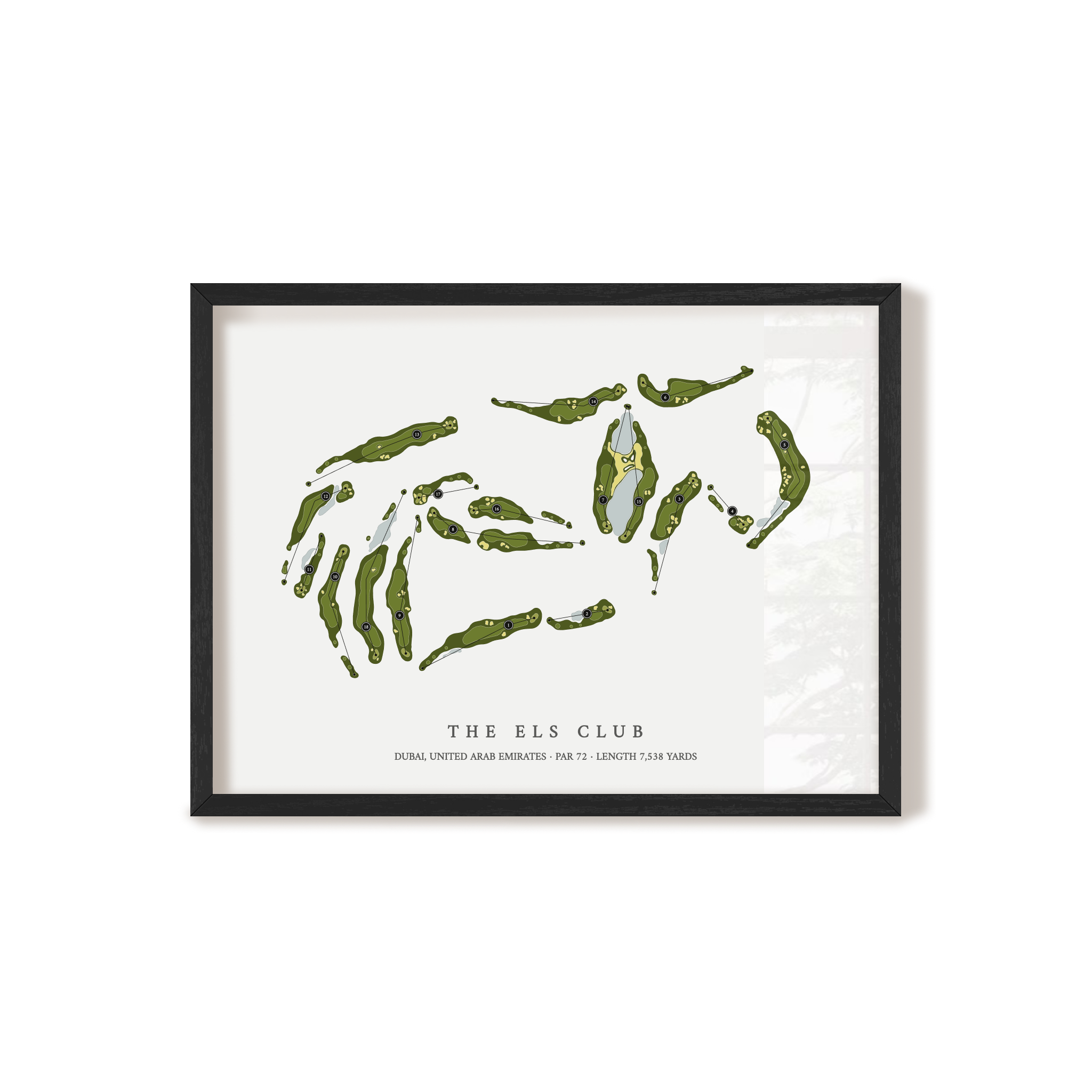 The Els Club | Golf Course Map | Black+Frame