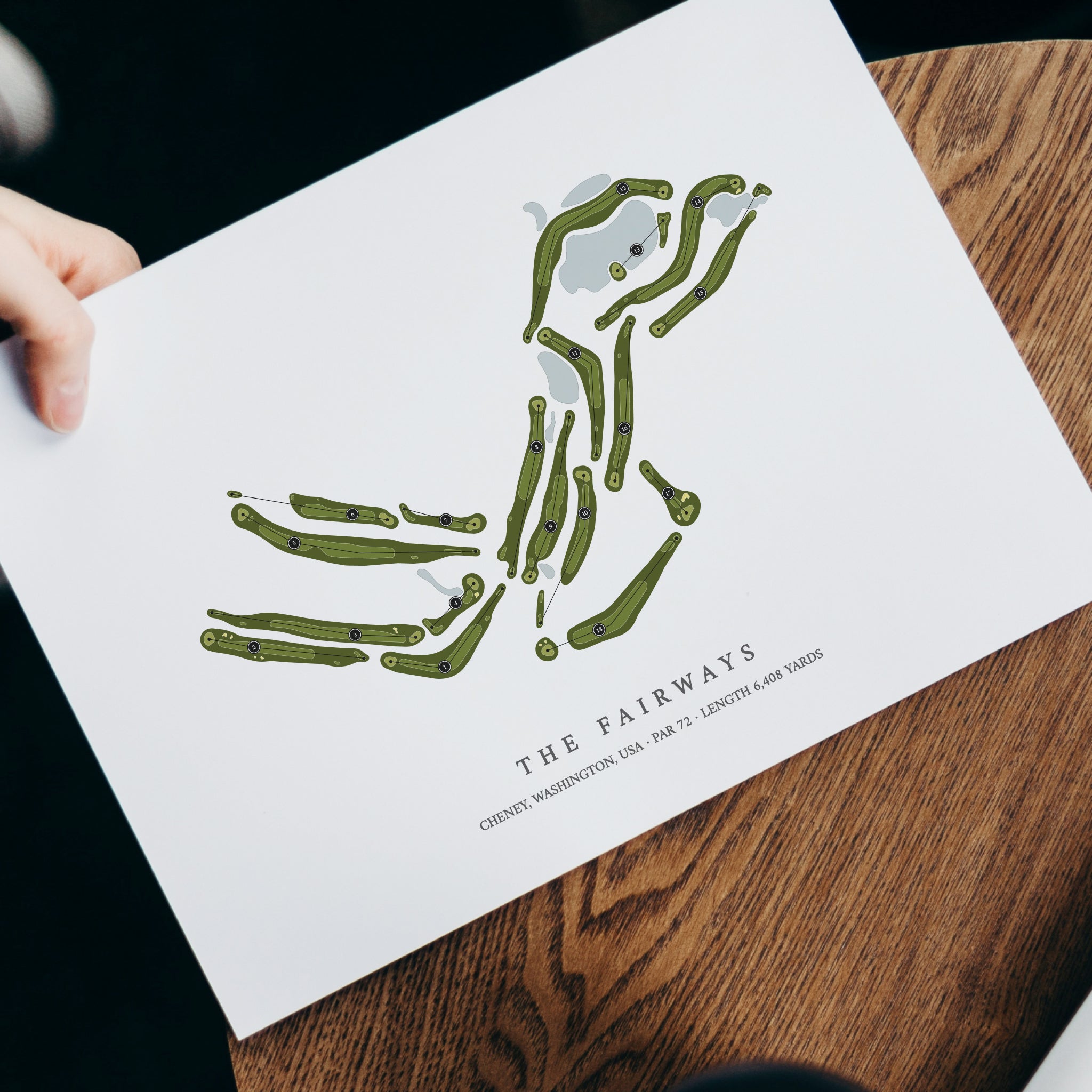 The Fairways | Golf Course Map | With Laptop