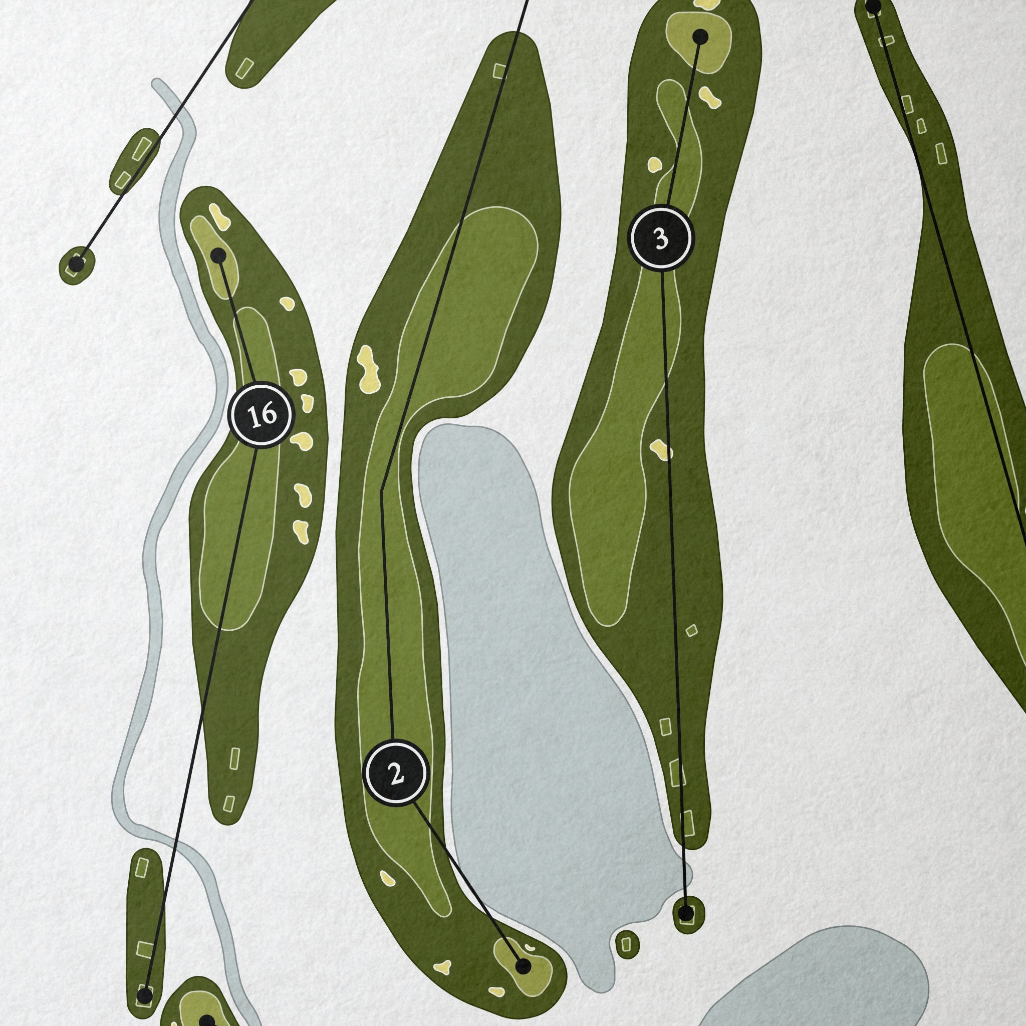 The Farm Golf Club | Golf Course Map | Close Up