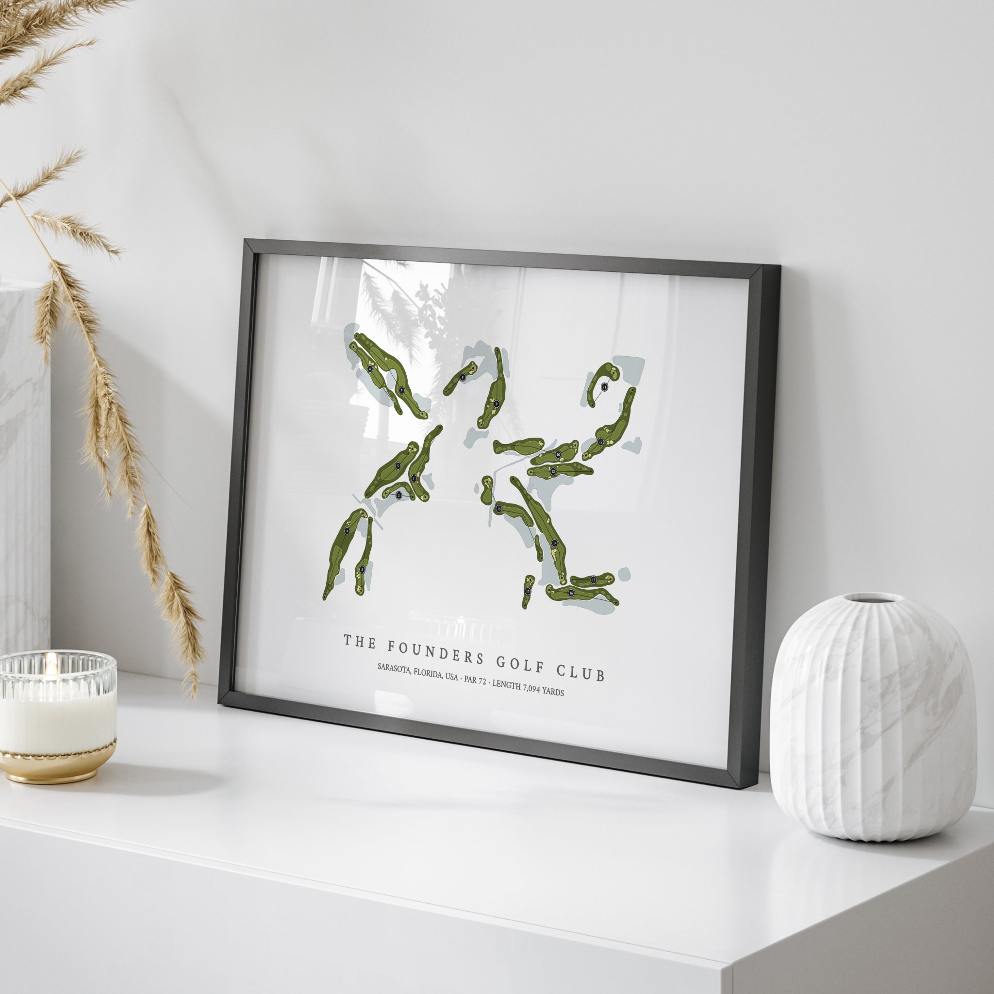 The Founders Golf Club | Golf Course Print | On+Table