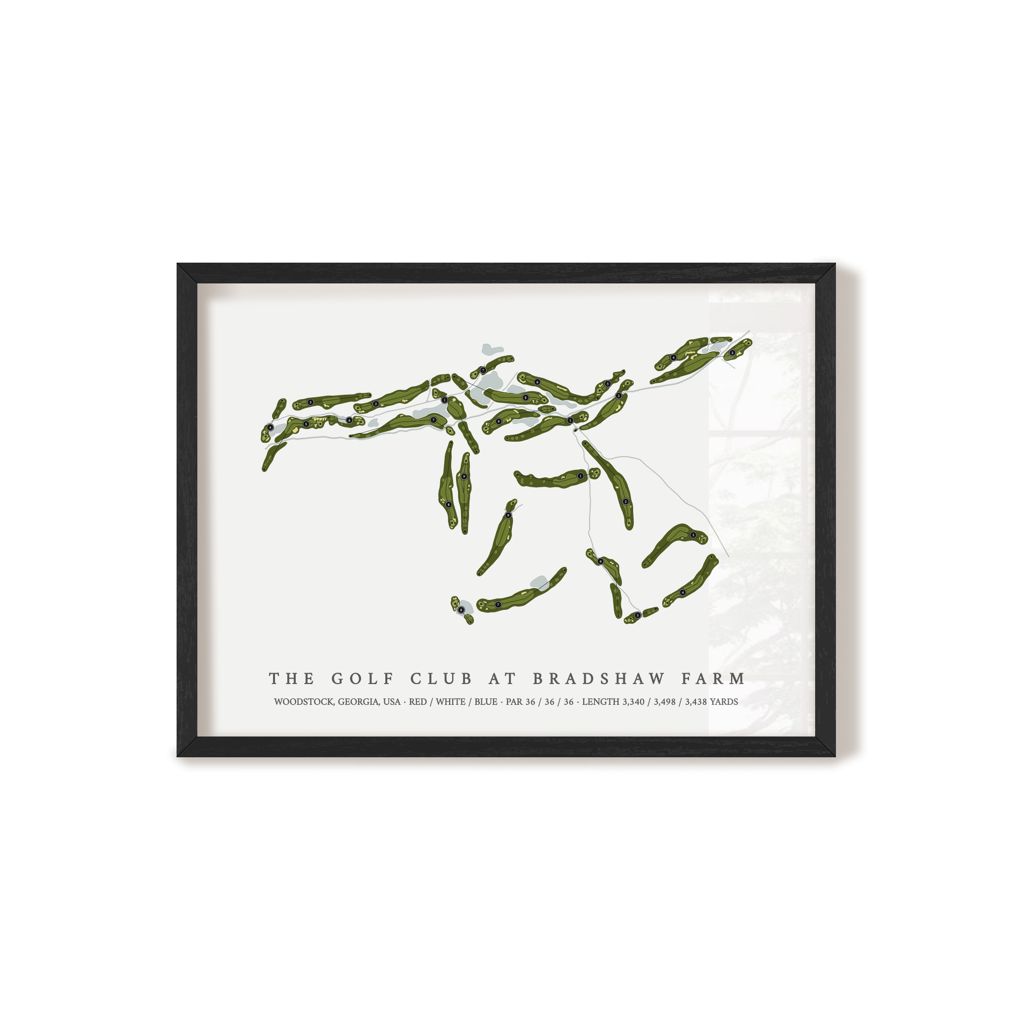 The Golf Club At Bradshaw Farm | Golf Course Print | Black Frame