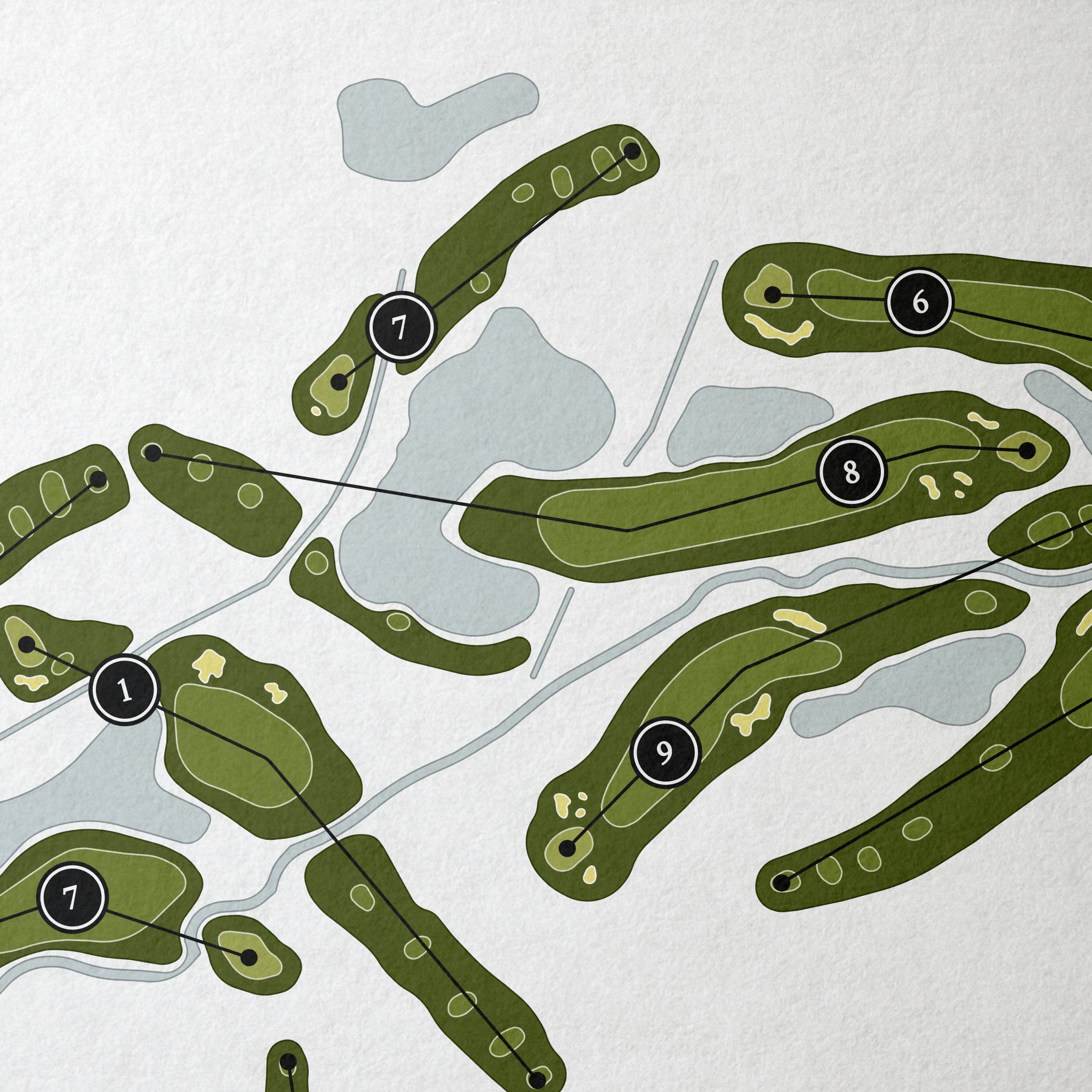 The Golf Club At Bradshaw Farm | Golf Course Print | Close Up