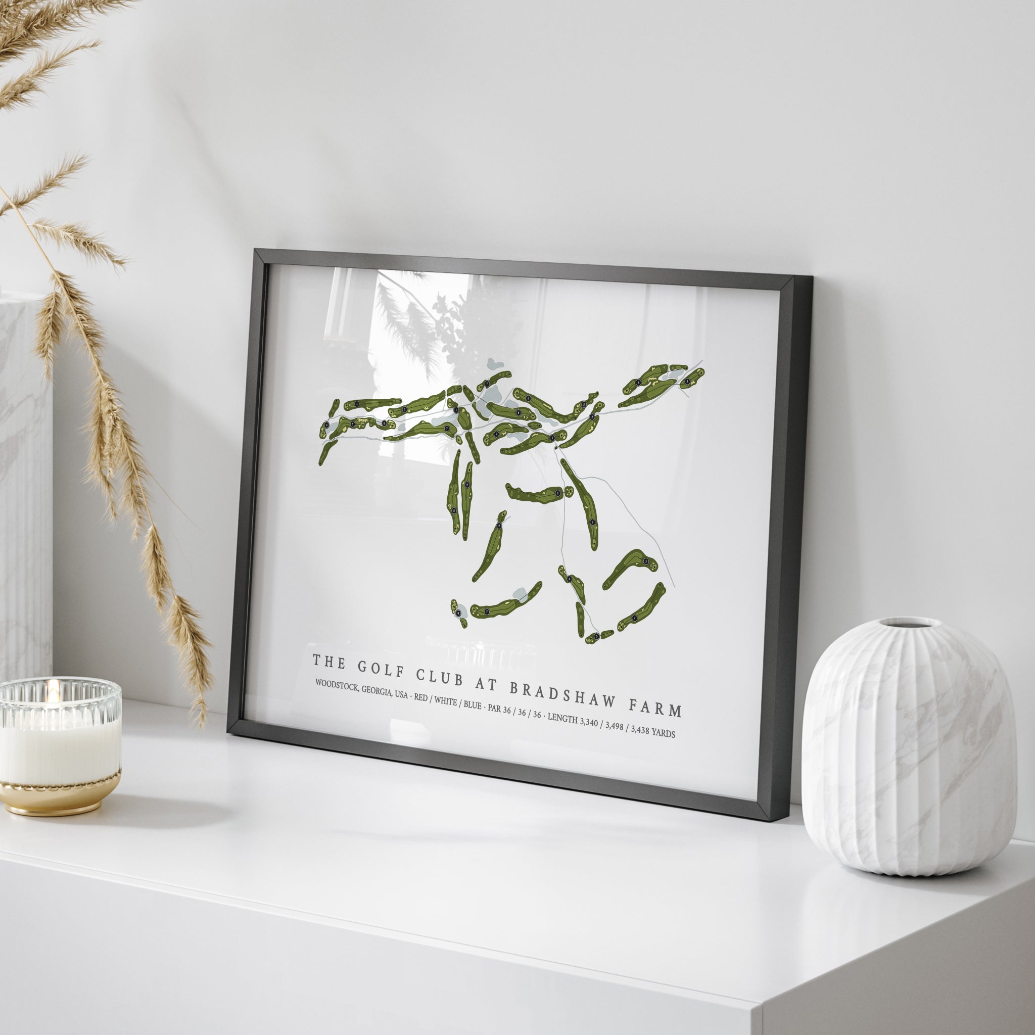 The Golf Club At Bradshaw Farm | Golf Course Print | On Table