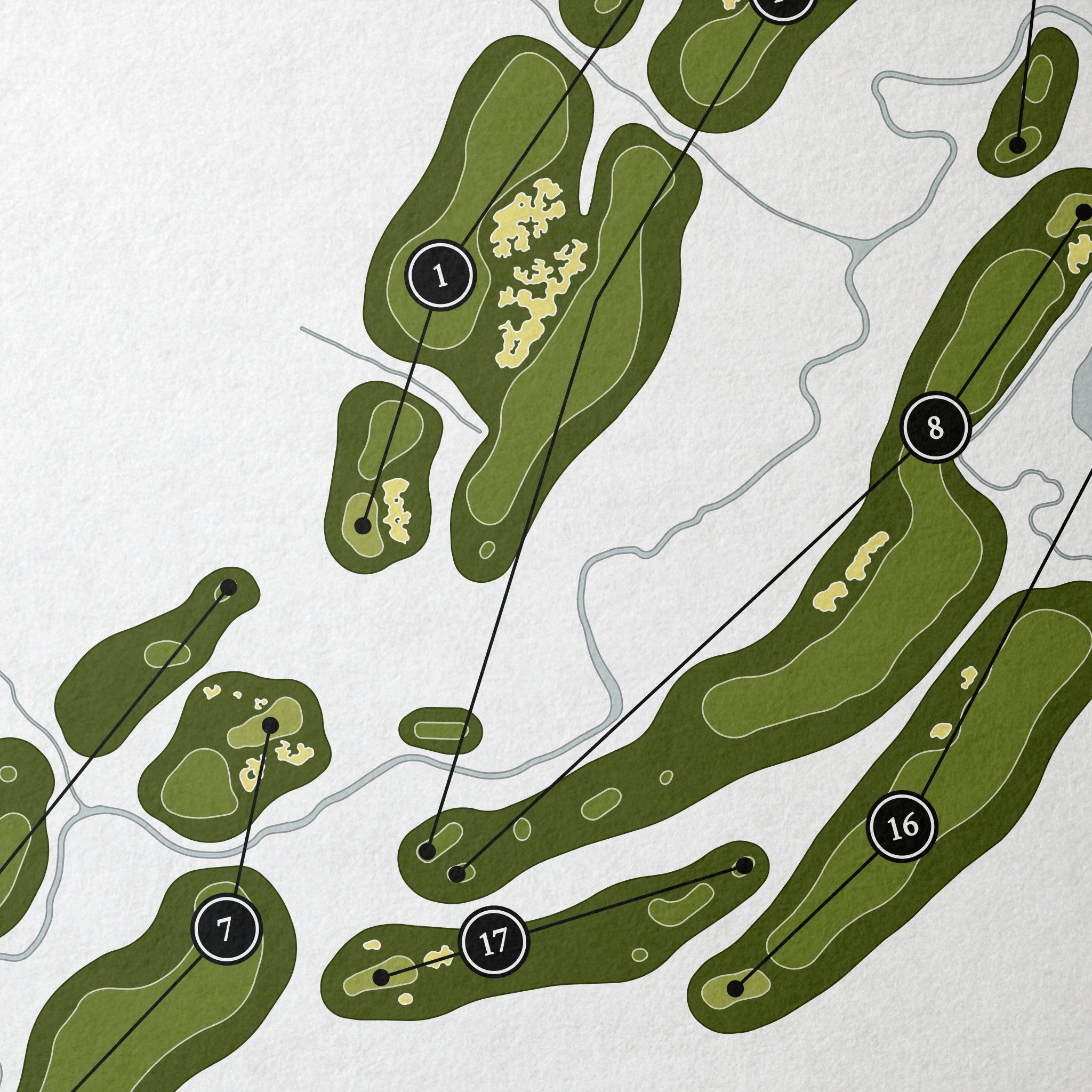 The Golf Club At Creighton Farms | Golf Course Map | Close Up