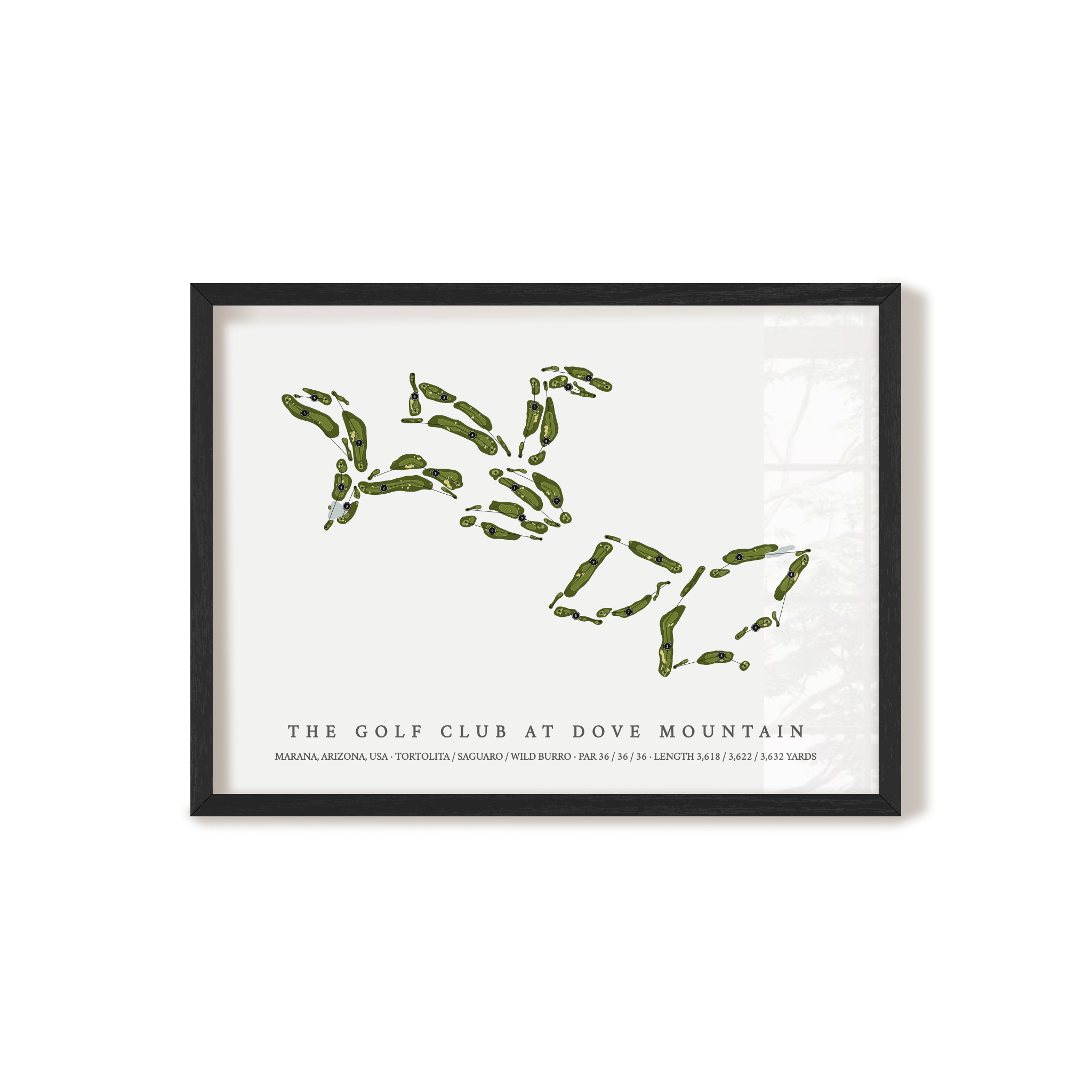 The Golf Club at Dove Mountain | Golf Course Print | Black Frame