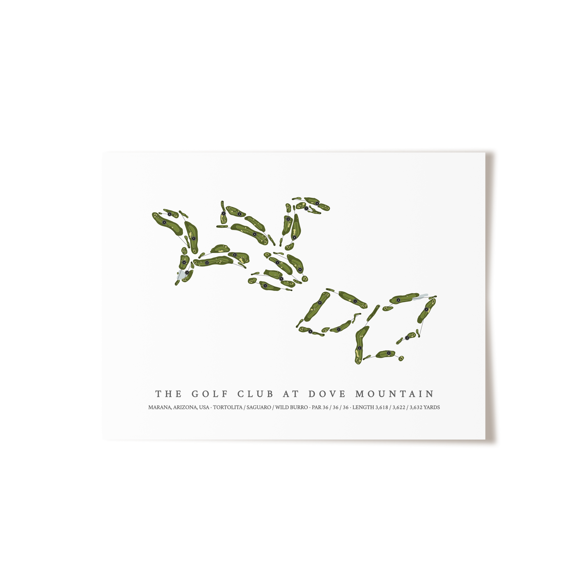 The Golf Club at Dove Mountain | Golf Course Print | Unframed