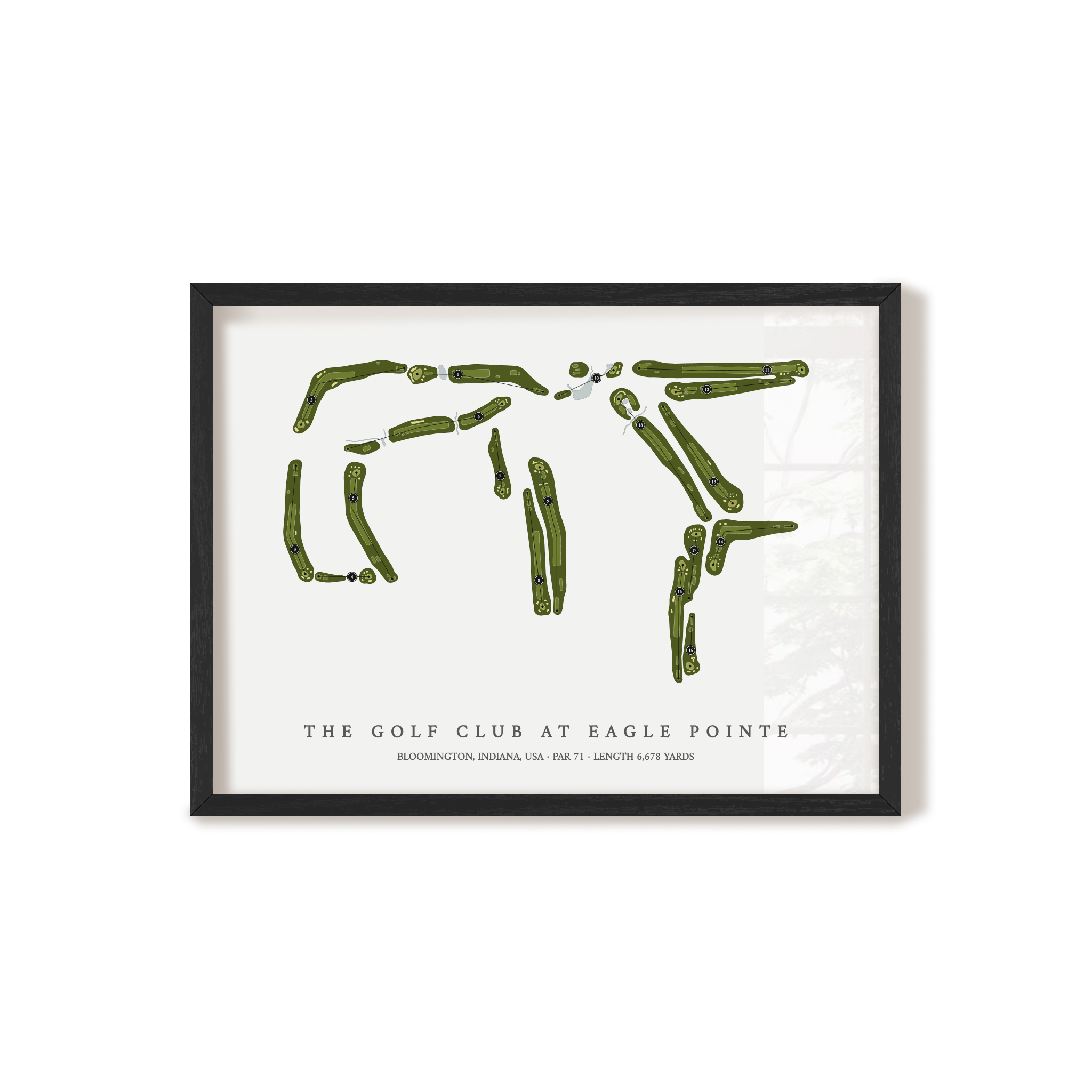 The Golf Club at Eagle Pointe | Golf Course Map | Black+Frame