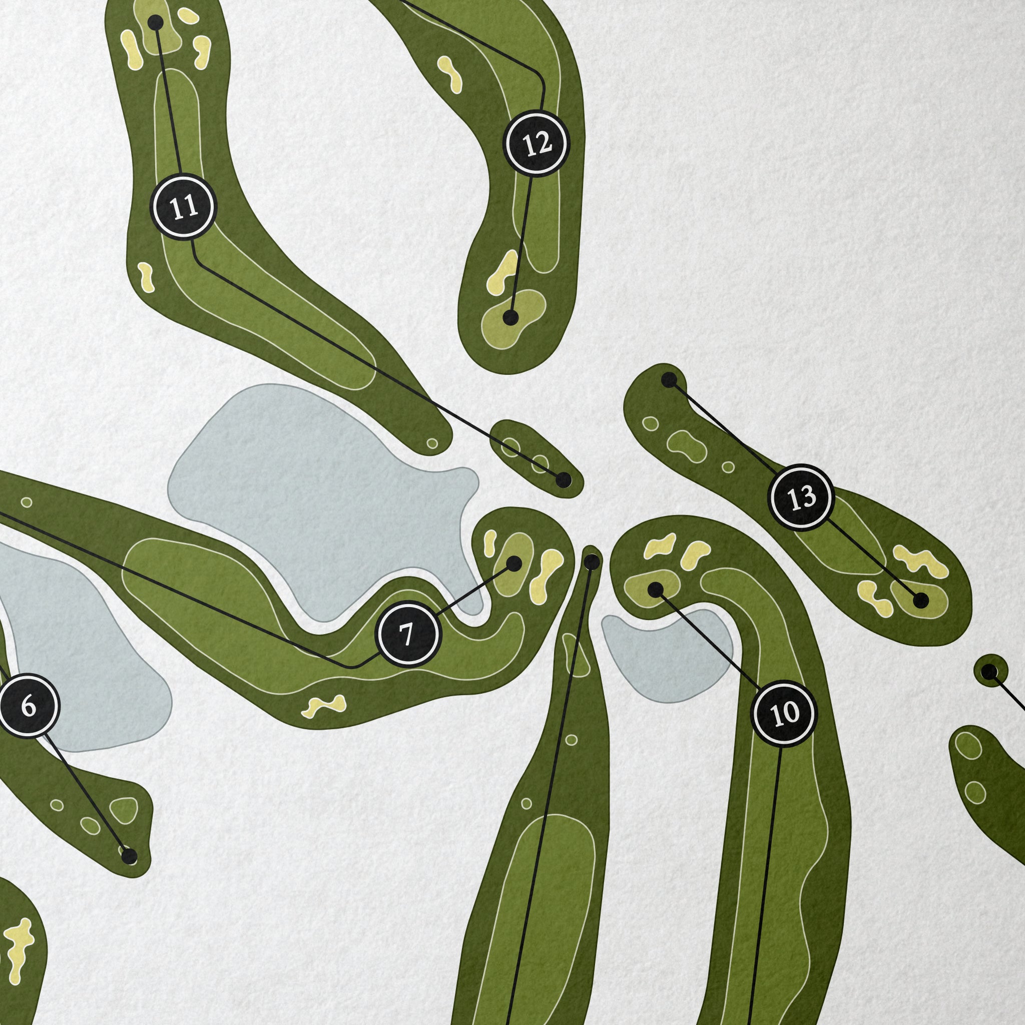 The Golf Club at Southwind | Golf Course Map | Close+Up