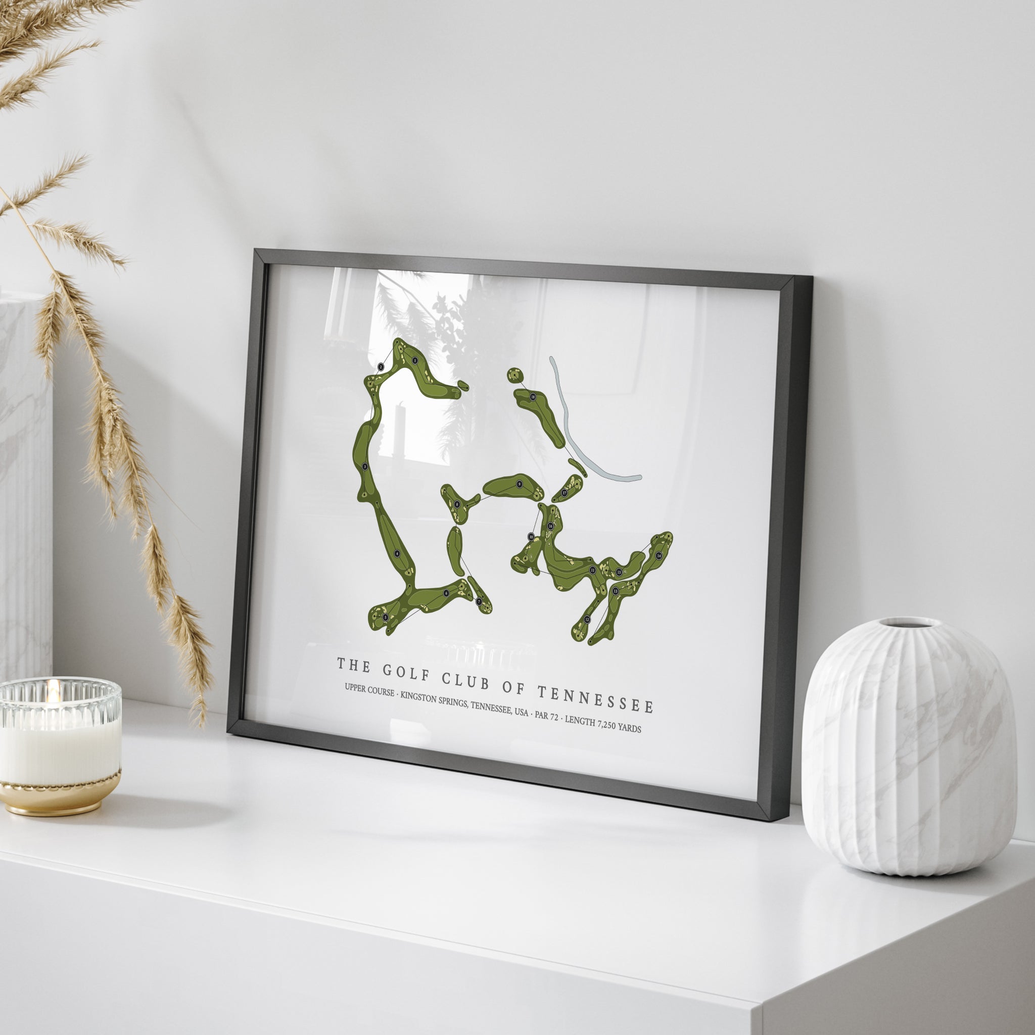 The Golf Club of Tennessee - Upper Course | Golf Course Map | On Table