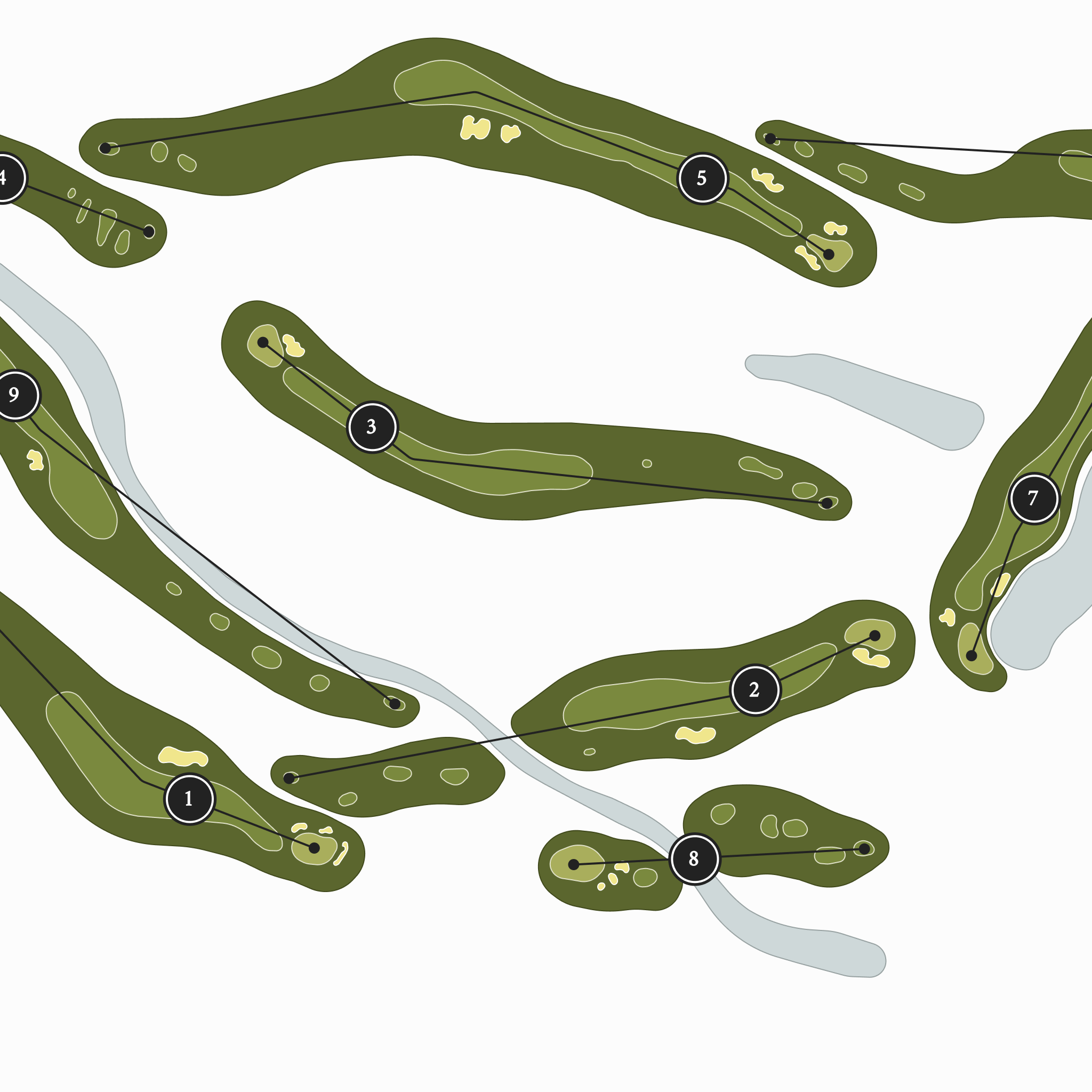 The Golf Club of Tennessee | Golf Course Map | Close Up