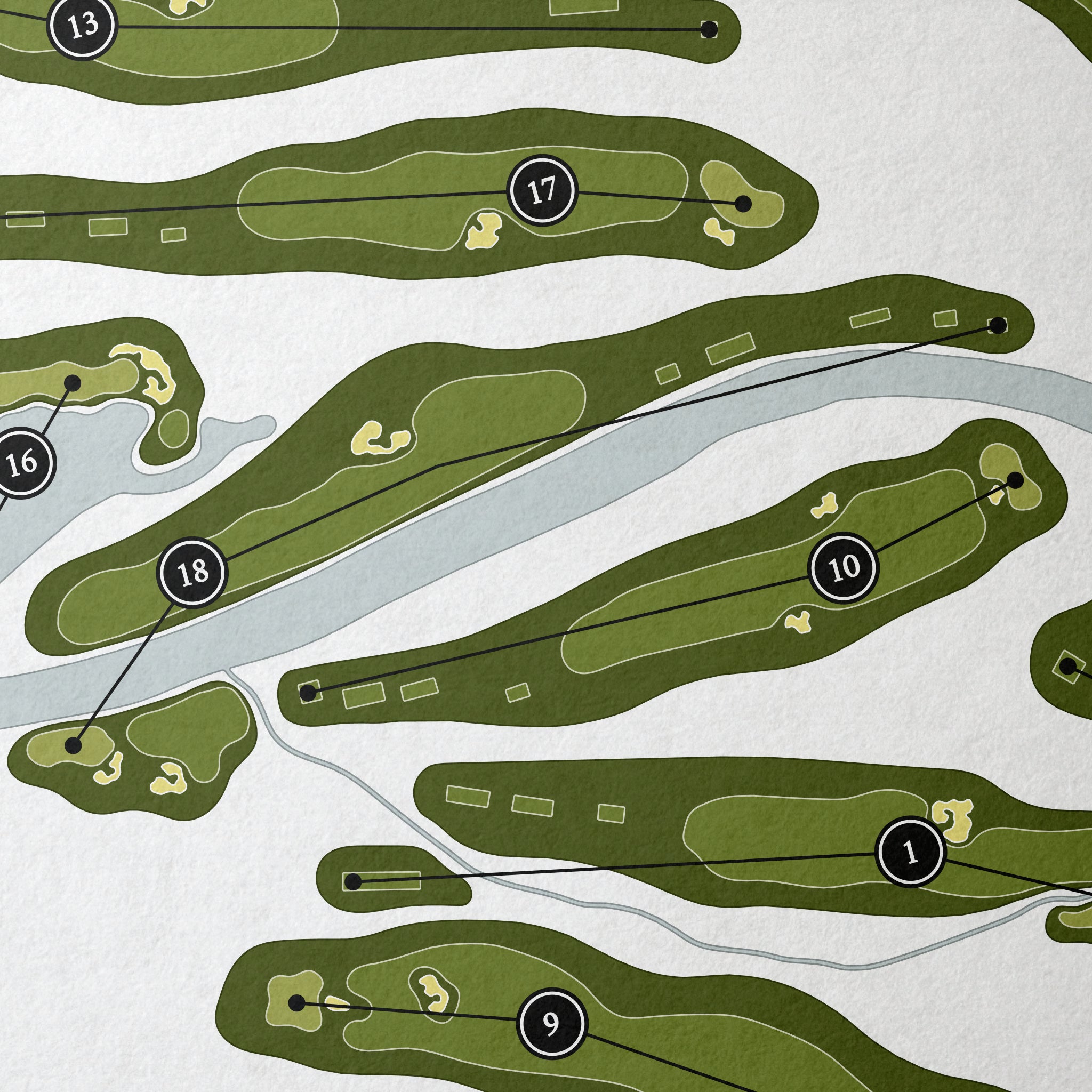 The Golf Course at Adare Manor | Golf Course Map | Close Up