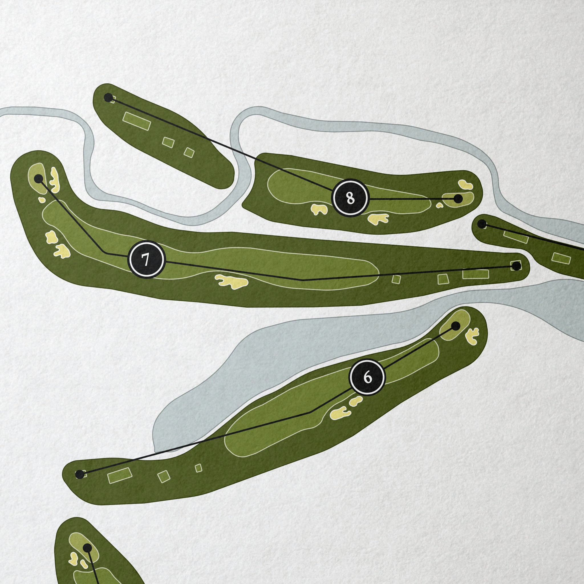 The Grove | Golf Course Print | Close+Up
