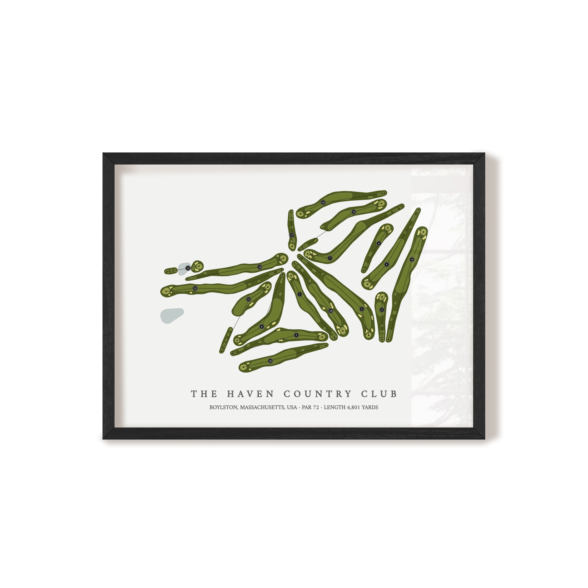 The Haven Country Club | Golf Course Print | Black Frame