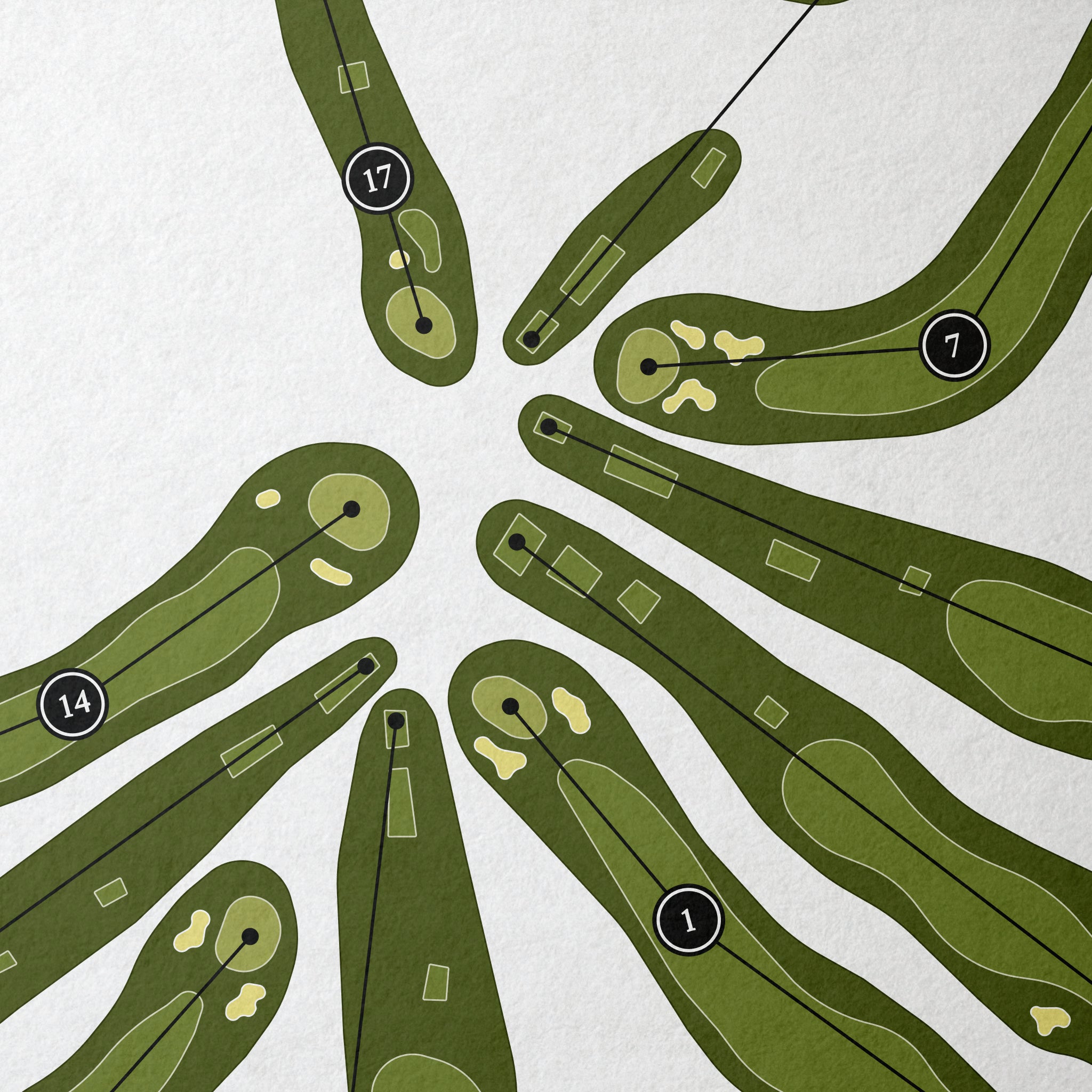 The Haven Country Club | Golf Course Print | Close Up