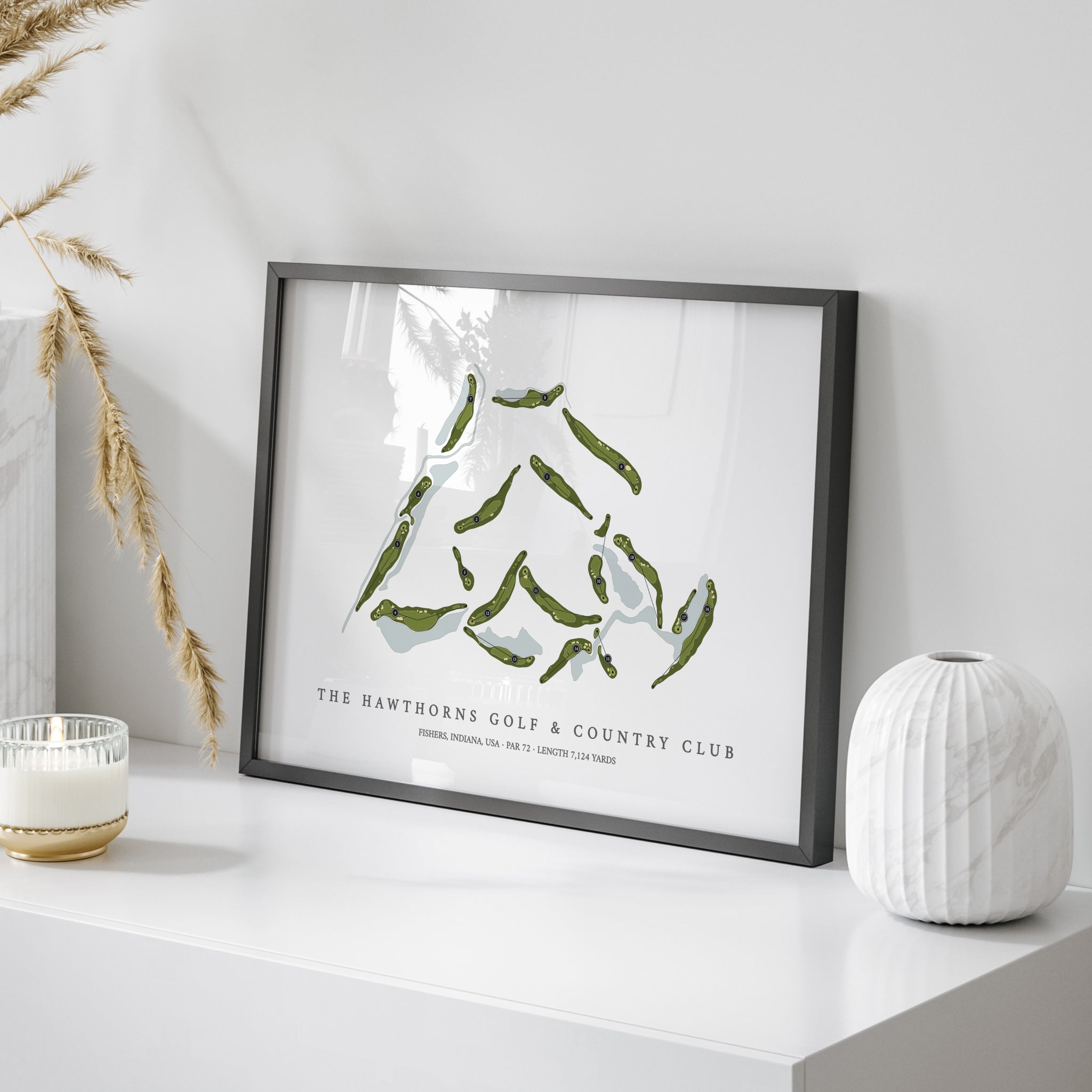 The Hawthorns Golf & Country Club | Golf Course Print | On+Table