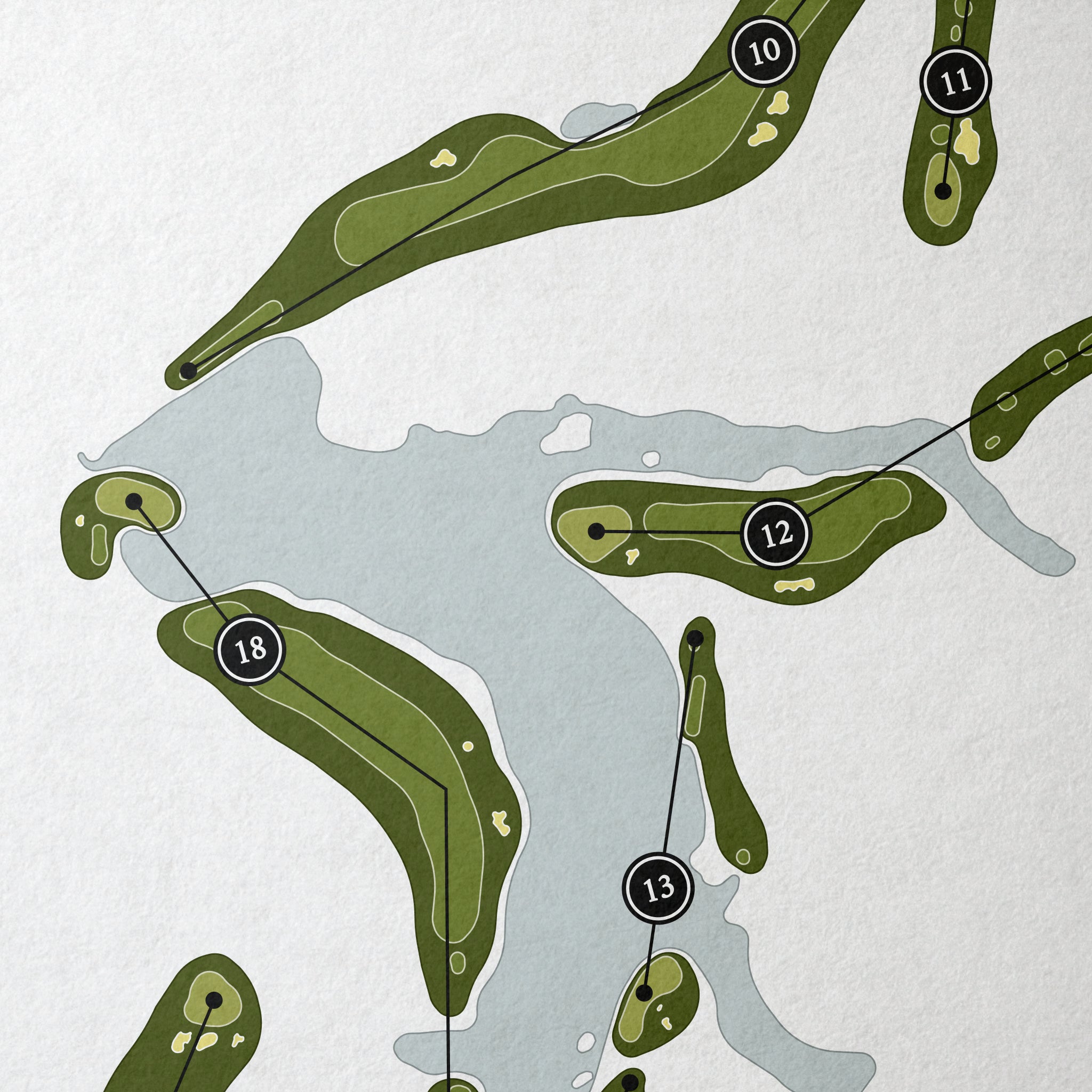 The Heritage Club | Golf Course Map | Close Up