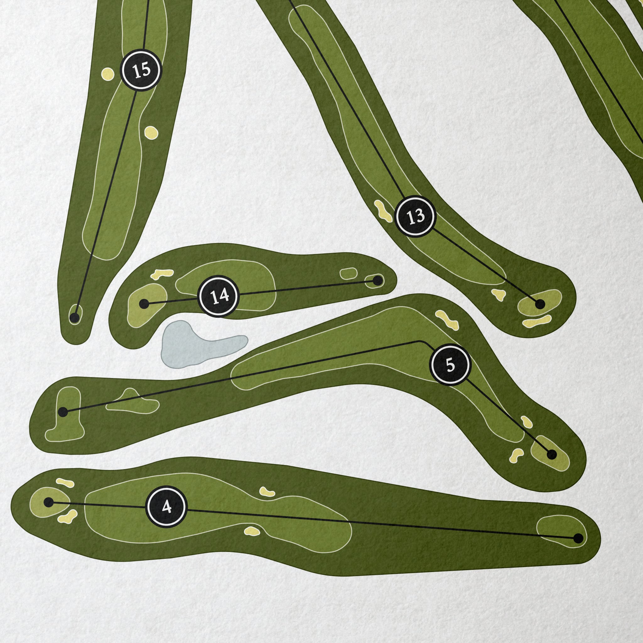 The Highlands Golf Course | Golf Course Print | Close Up