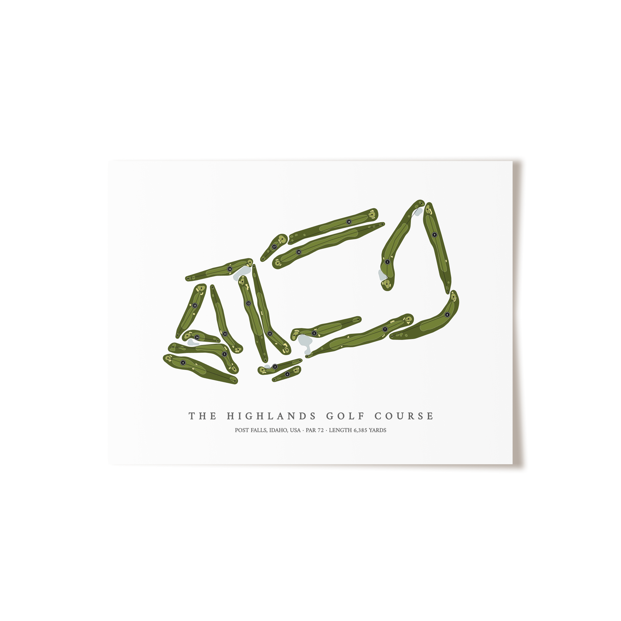 The Highlands Golf Course | Golf Course Print | Unframed