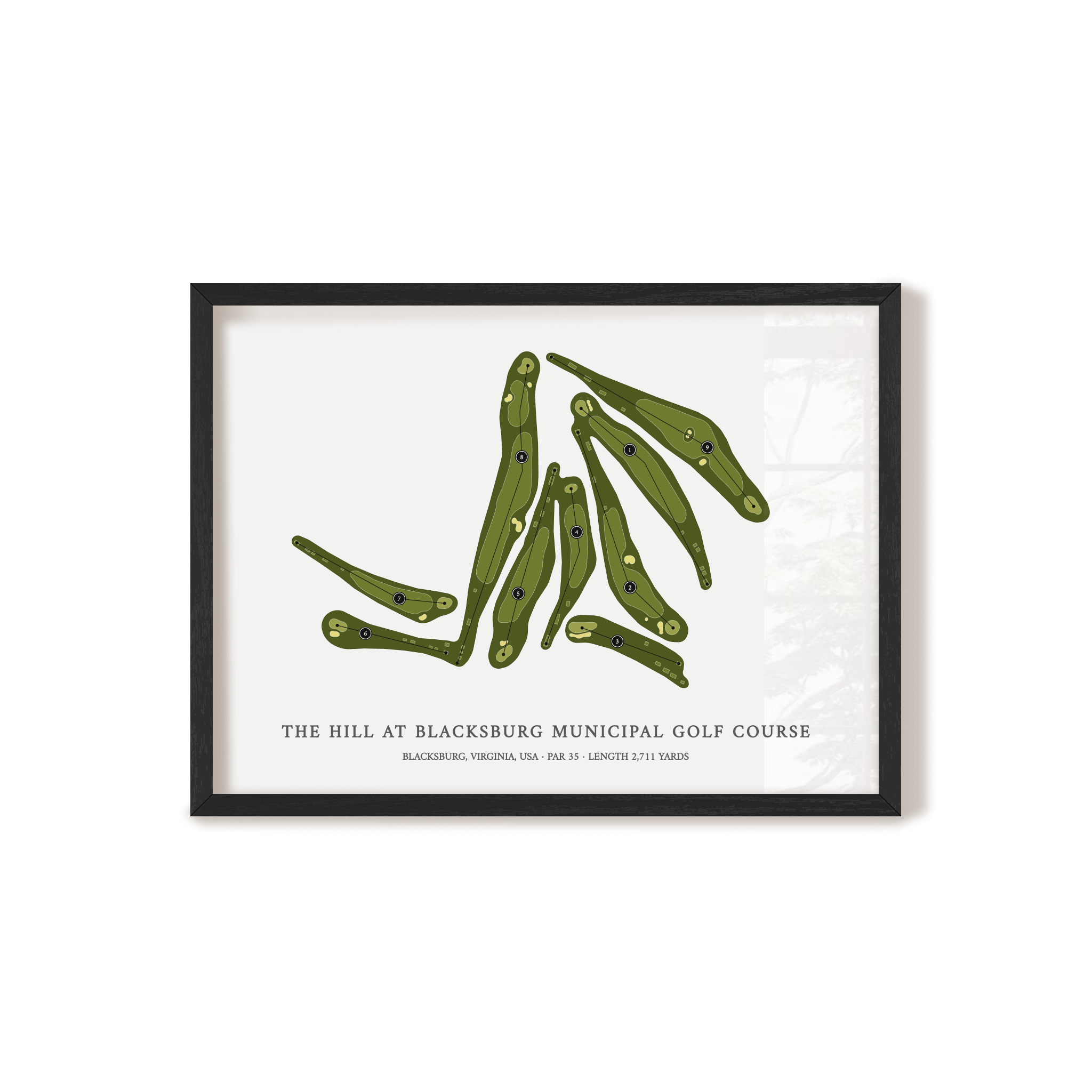 The Hill at Blacksburg Municipal Golf Course | Golf Course Print | Black+Frame