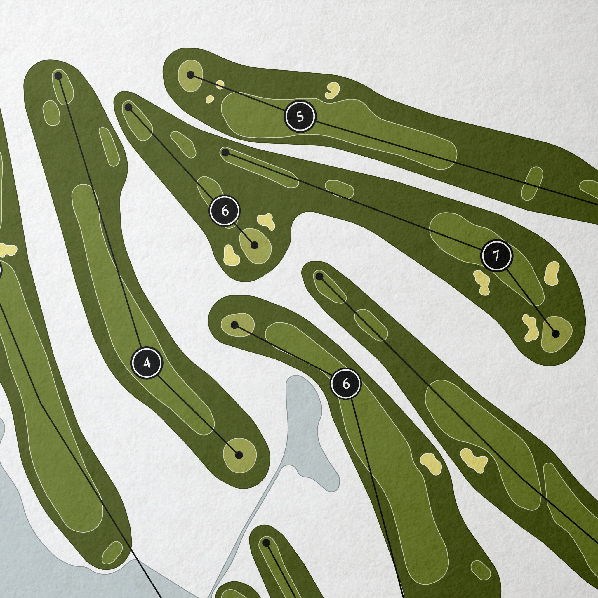 The Hollows Golf Club | Golf Course Map | Close+Up