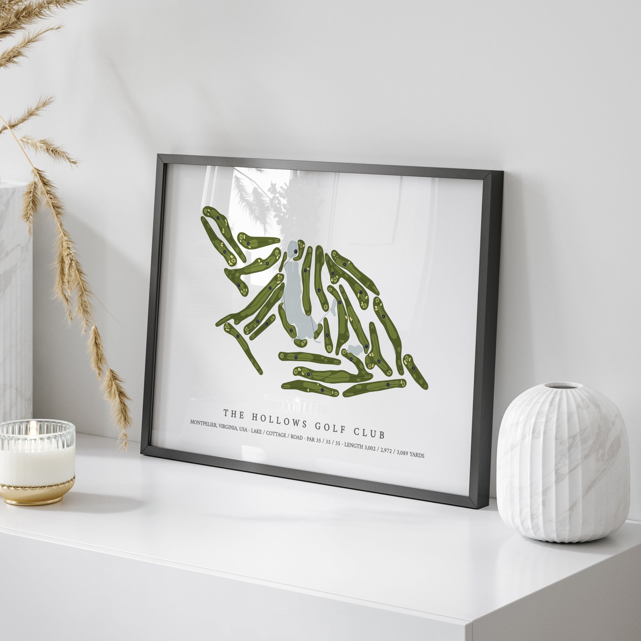 The Hollows Golf Club | Golf Course Map | On+Table