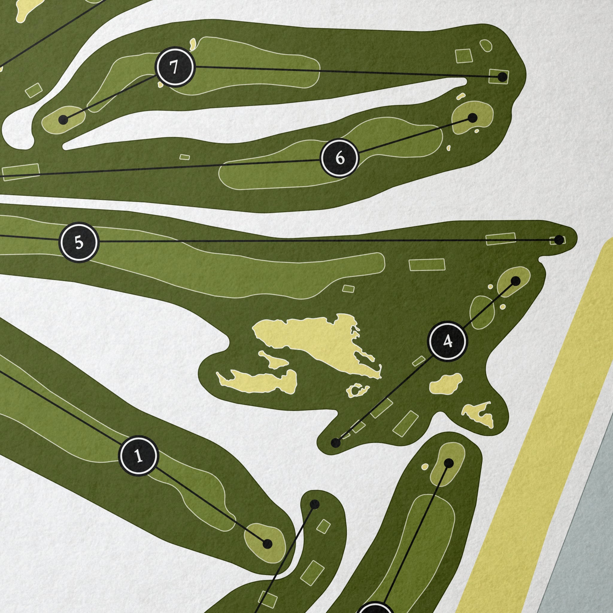 The Island Golf Club | Golf Course Map | Close Up