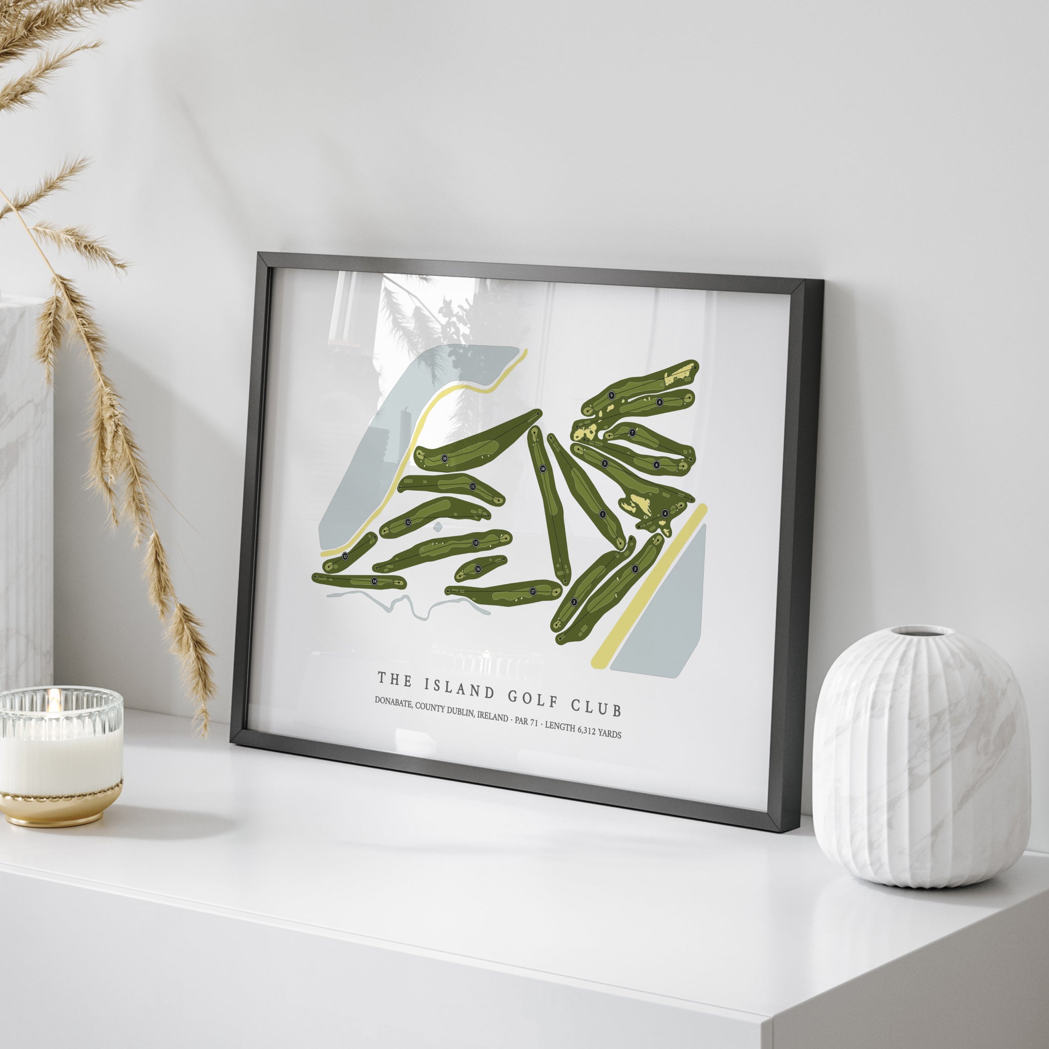 The Island Golf Club | Golf Course Map | On Table