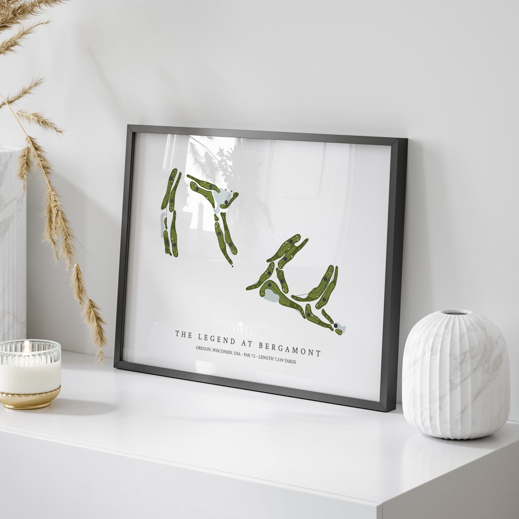 The Legend at Bergamont | Golf Course Map | On Table