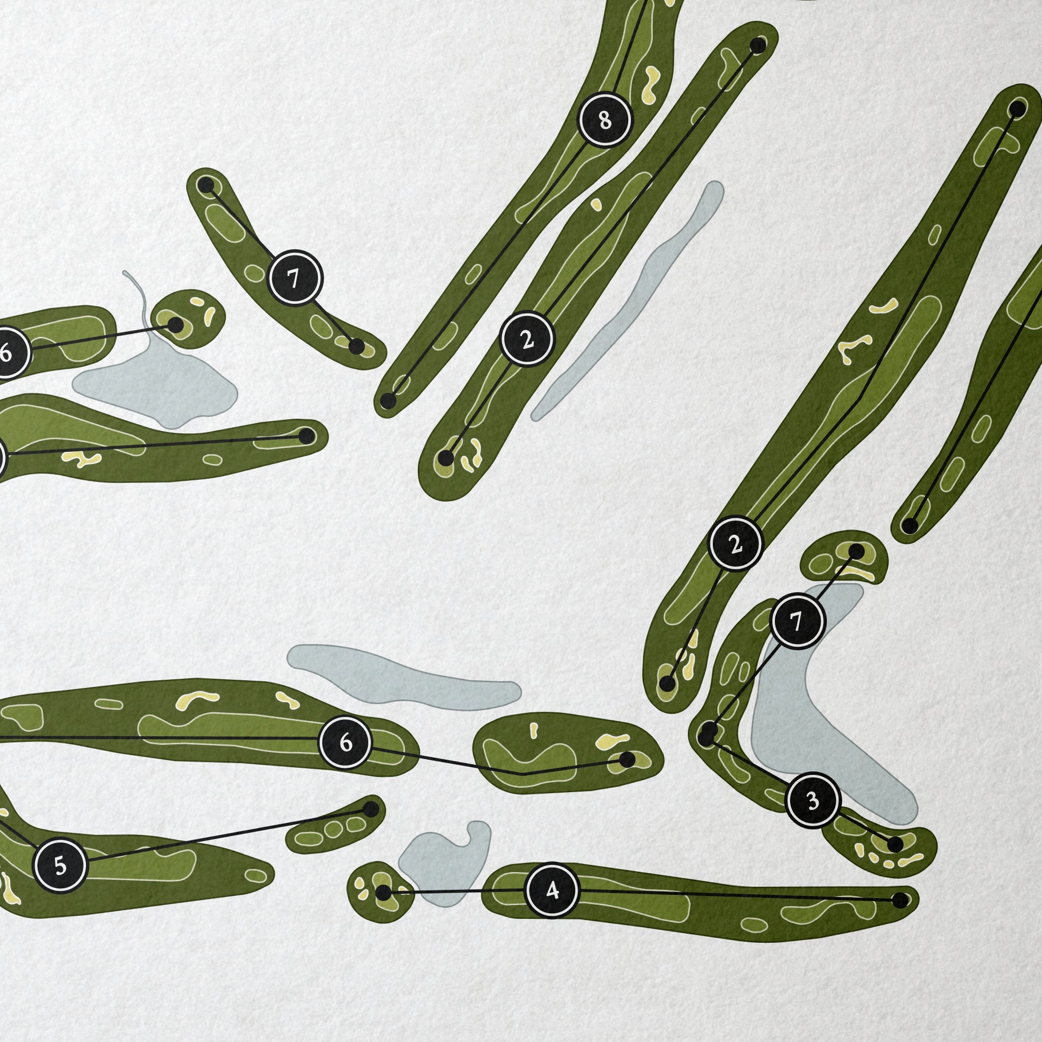 The Legends Golf Club | Golf Course Print | Close Up