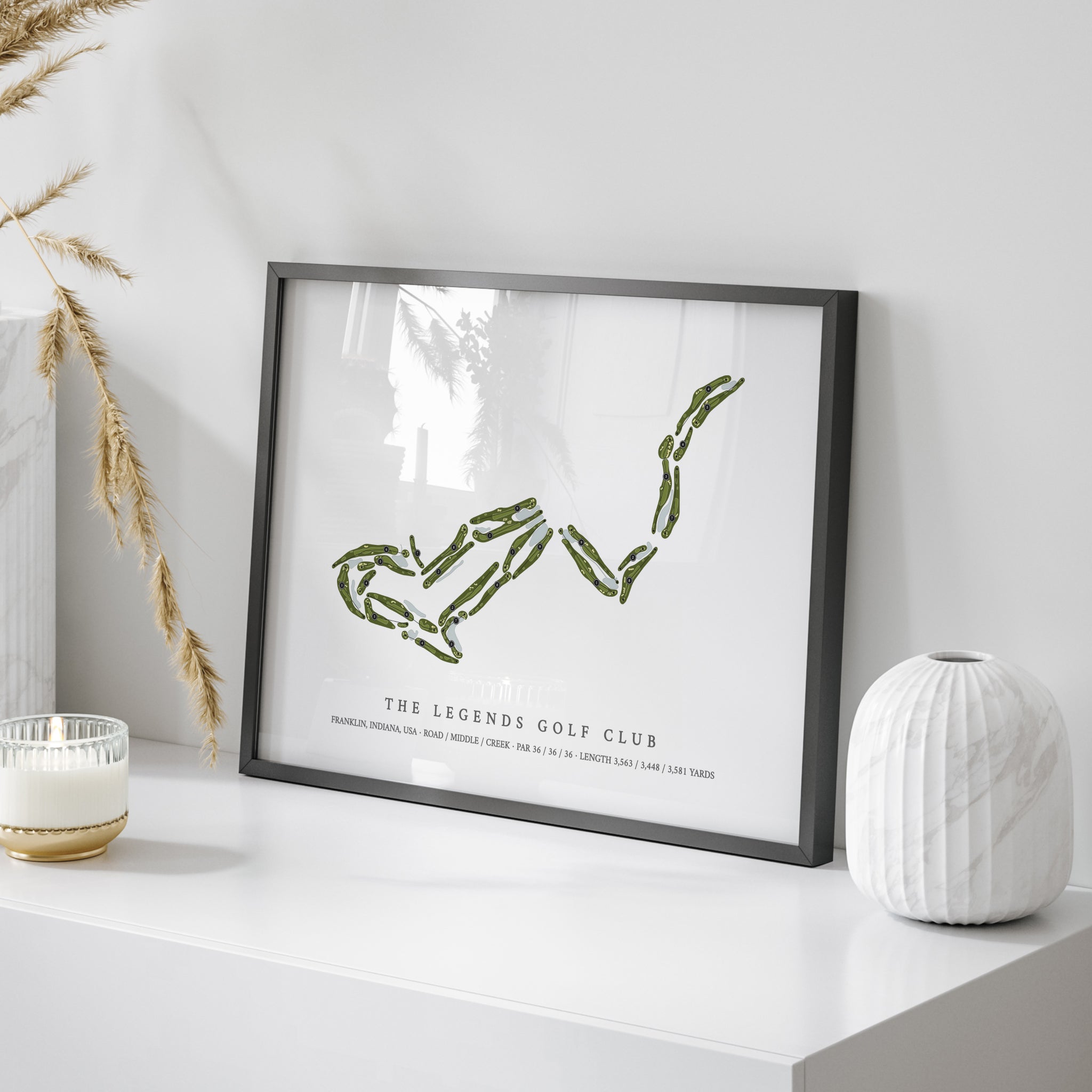 The Legends Golf Club | Golf Course Print | On Table