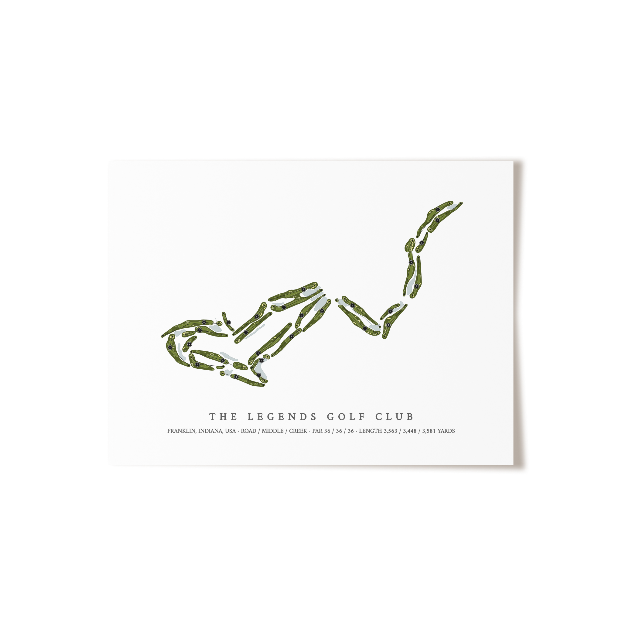 The Legends Golf Club | Golf Course Print | Unframed