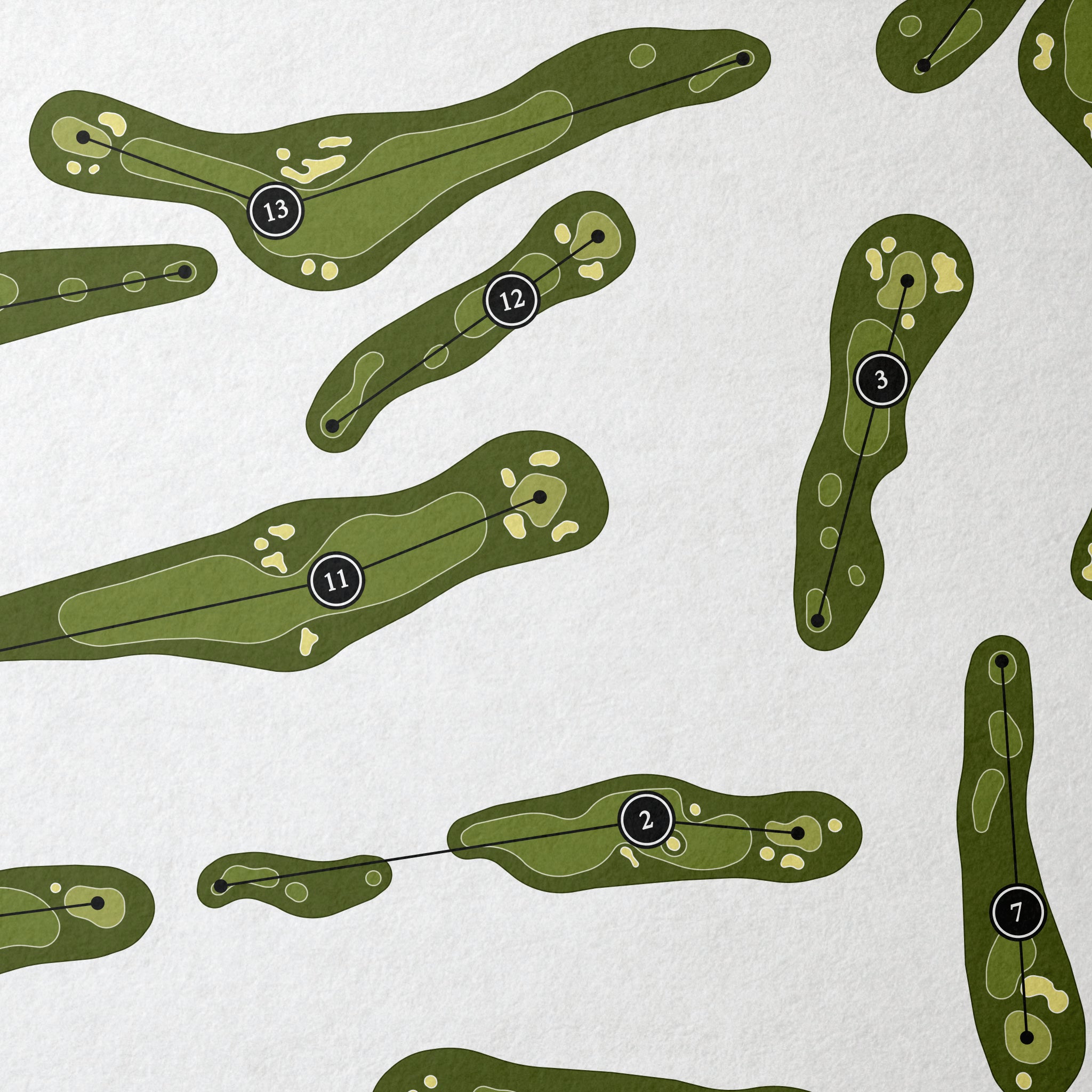 The Links At Bodega Harbour | Golf Course Map | Close Up