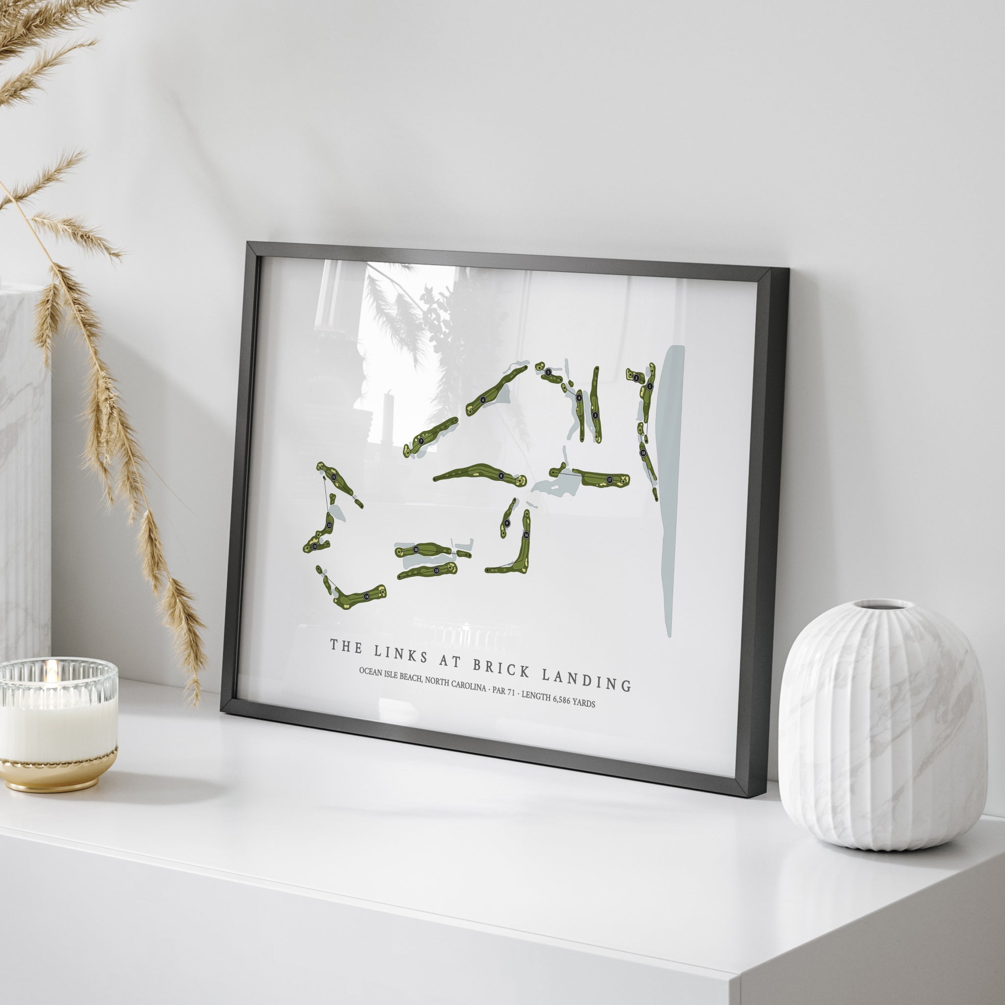 The Links At Brick Landing | Golf Course Map | On Table