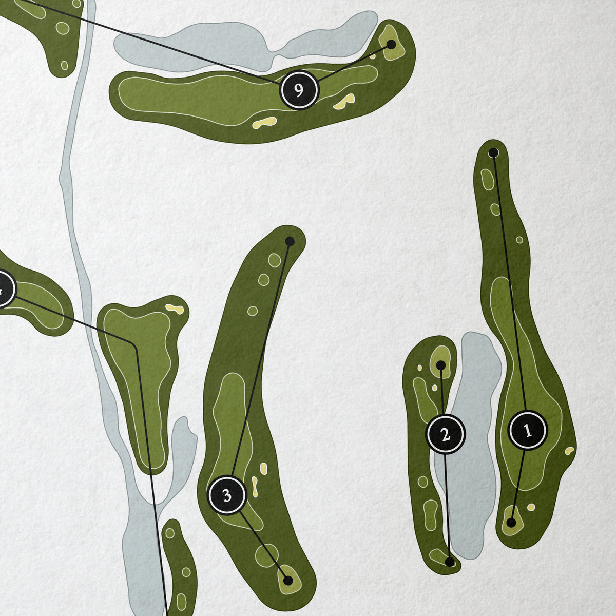 The Links at Firestone Farms | Golf Course Map | Close Up