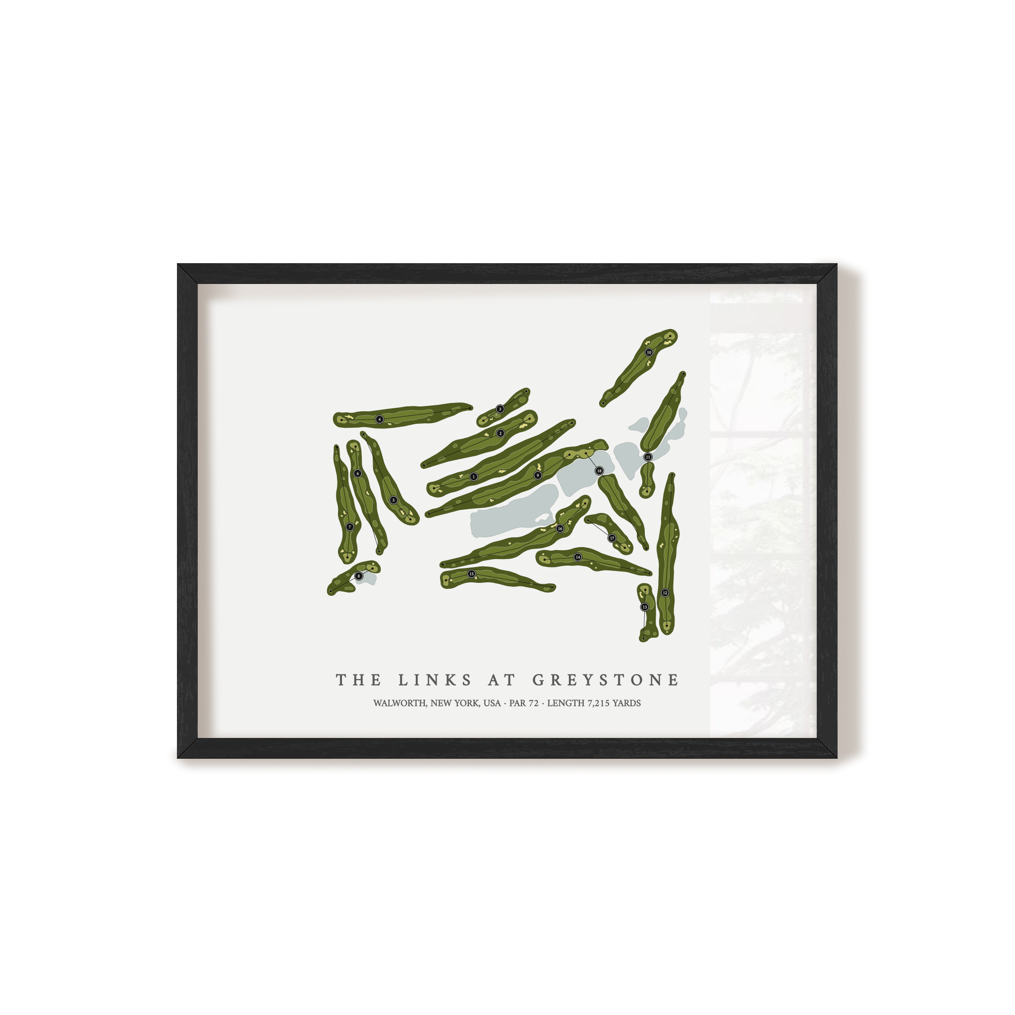 The Links at Greystone | Golf Course Map | Black+Frame