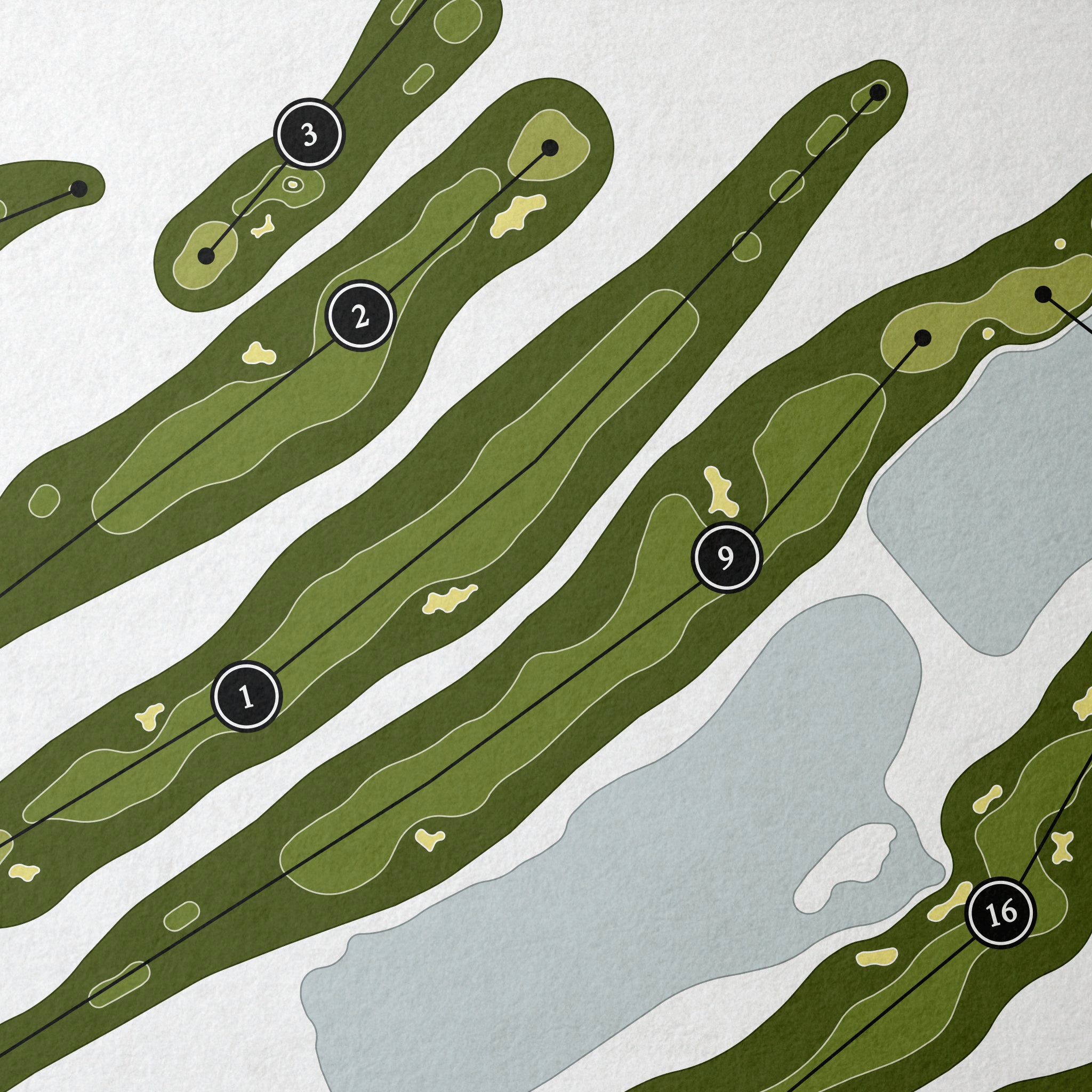 The Links at Greystone | Golf Course Map | Close+Up