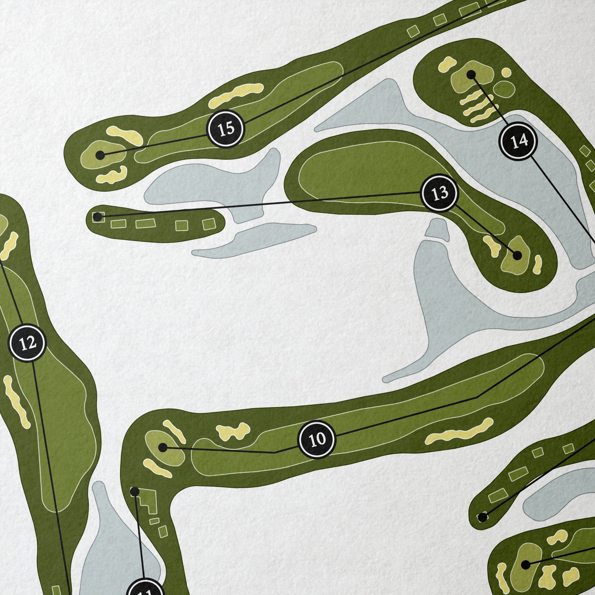 The National Golf Club of Louisiana | Golf Course Map | Close Up